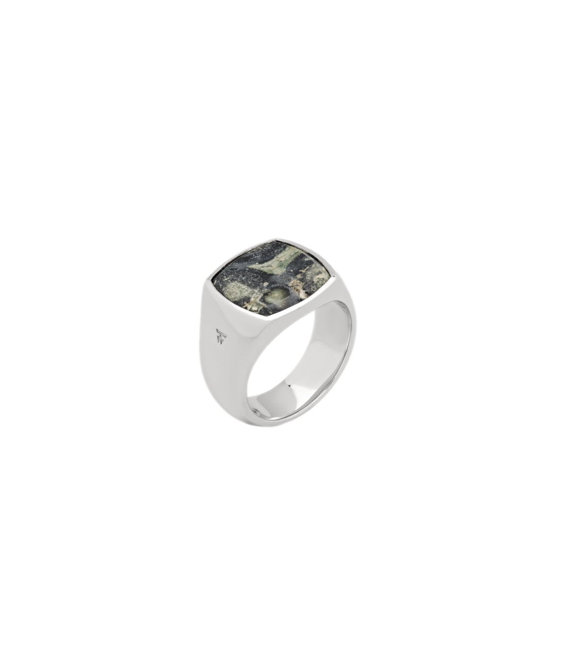 Tom Wood Cushion Ring Kambaba Ring Grønn/Sølv