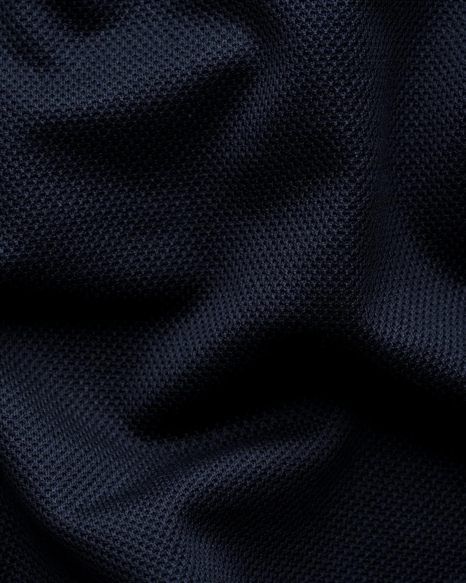 Eton Filo di Scozia Solid Piqué T-shirt Marine - modostore.no