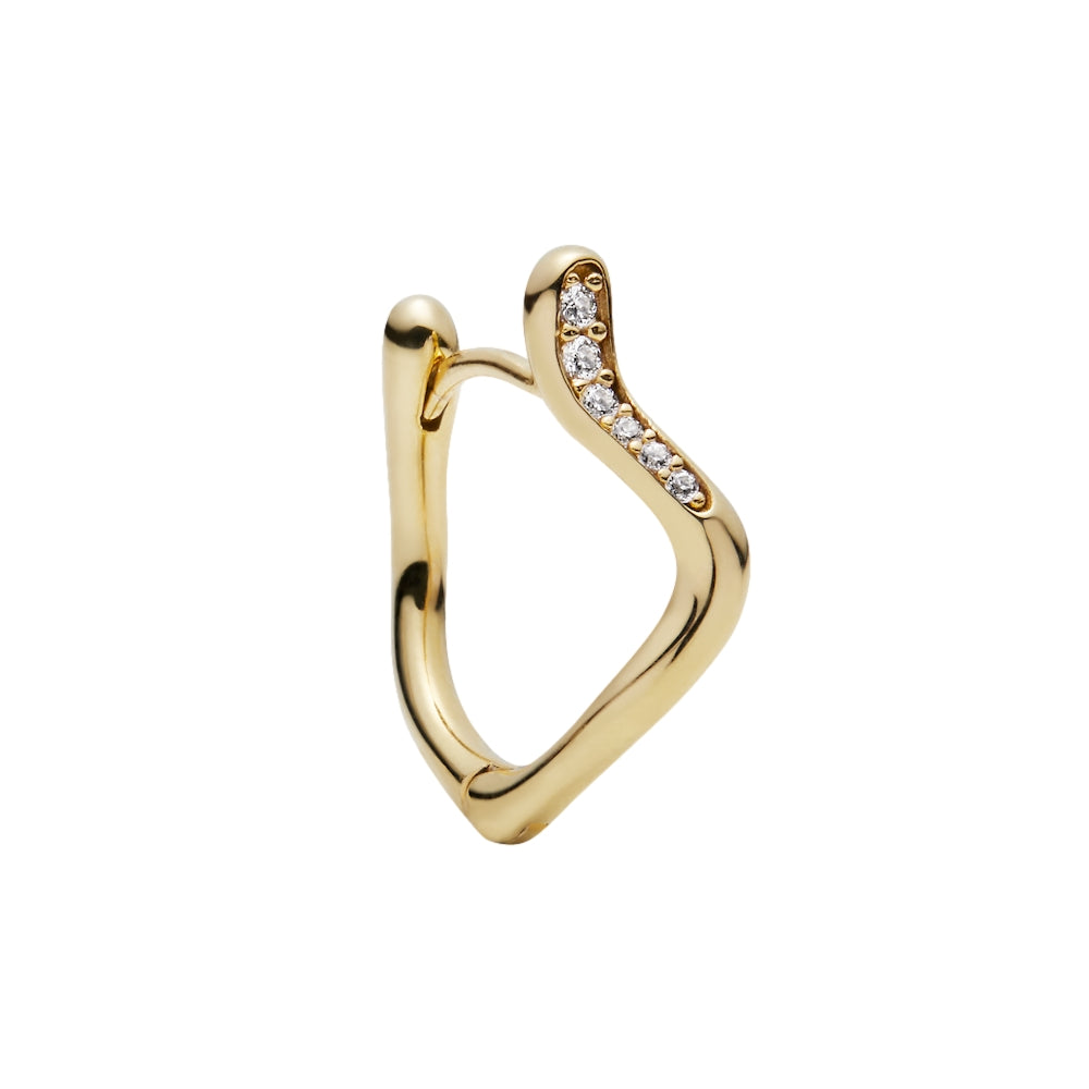 Maria Black Yasmin 12 Huggie Left Øredobber Gull