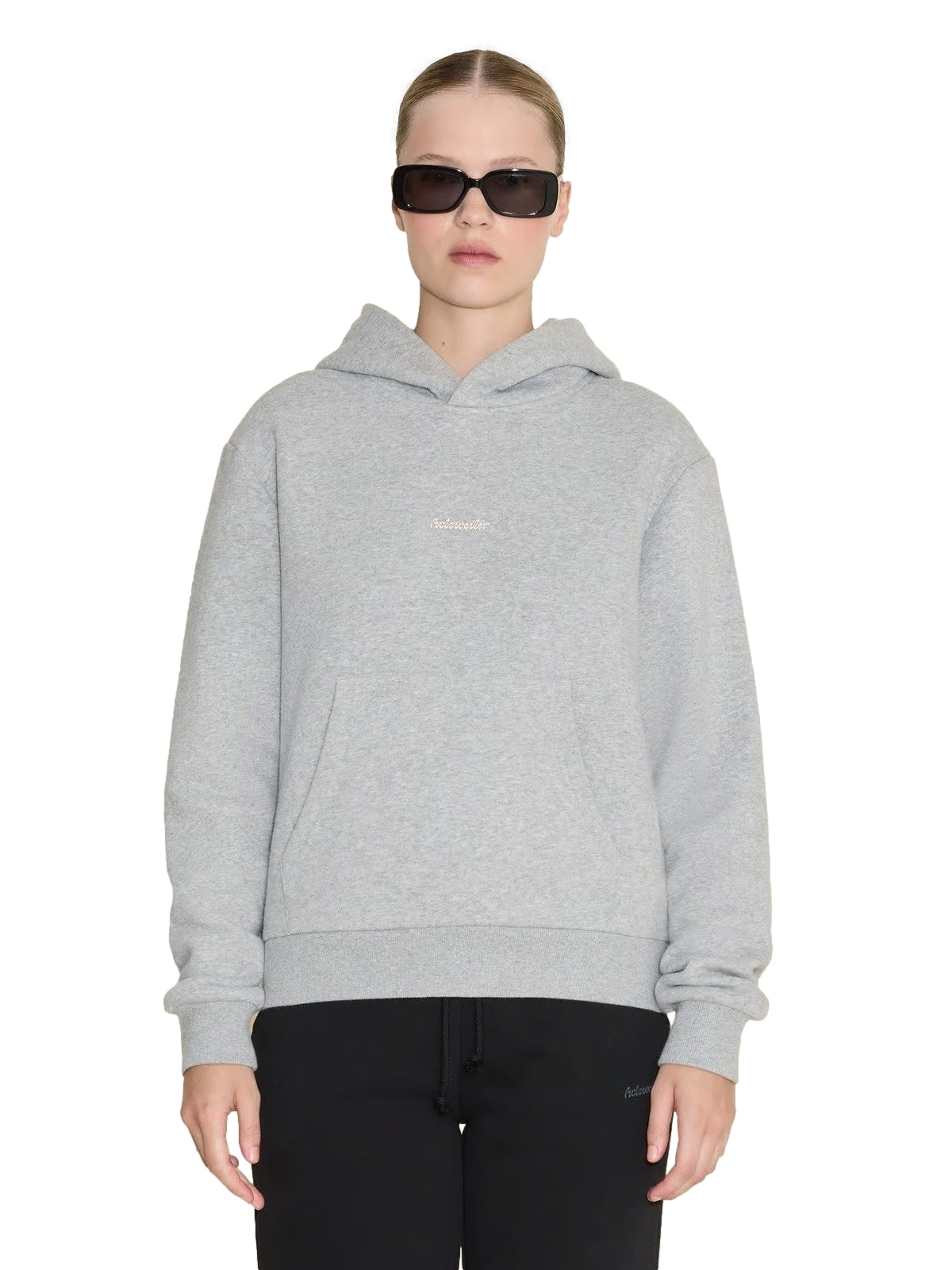 Holzweiler W Regular Hoodie Genser Lysegrå - modostore.no