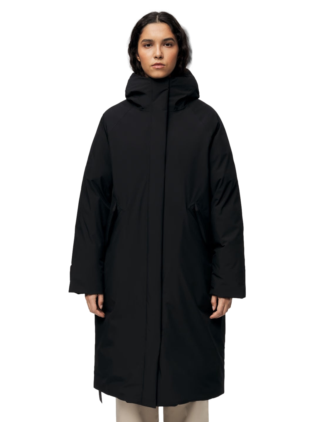Blæst Røros Down Coat Black Jakke Sort