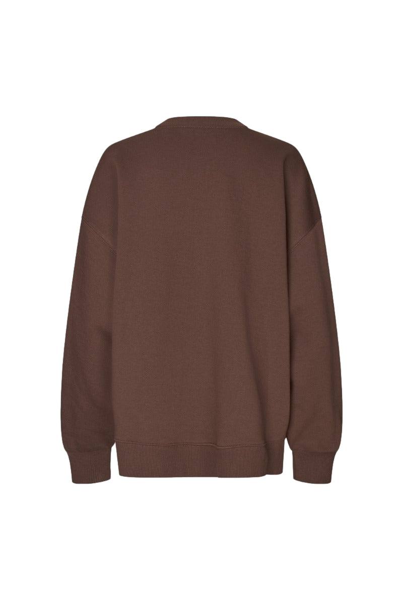 ROTATE Heavy Sweat Crewneck Genser Brun