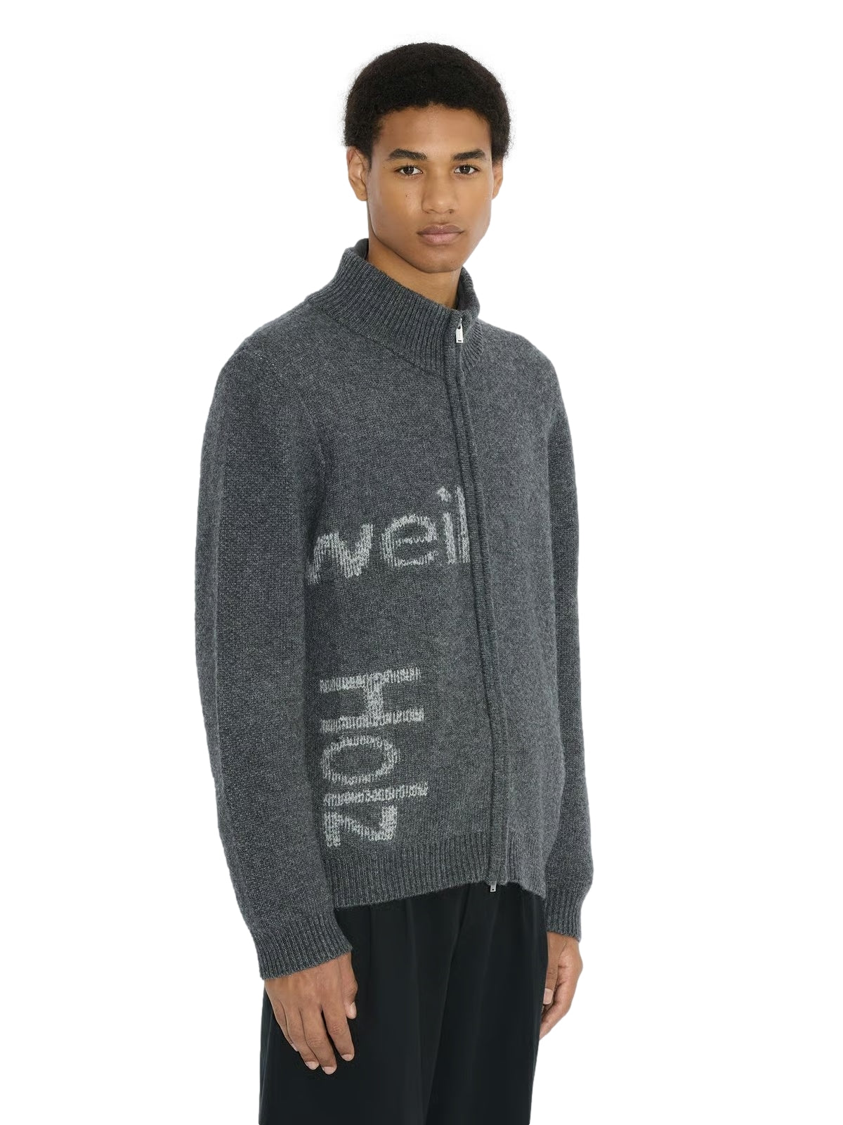 Holzweiler Haza Logo Zip Cardigan Cardigan Grå