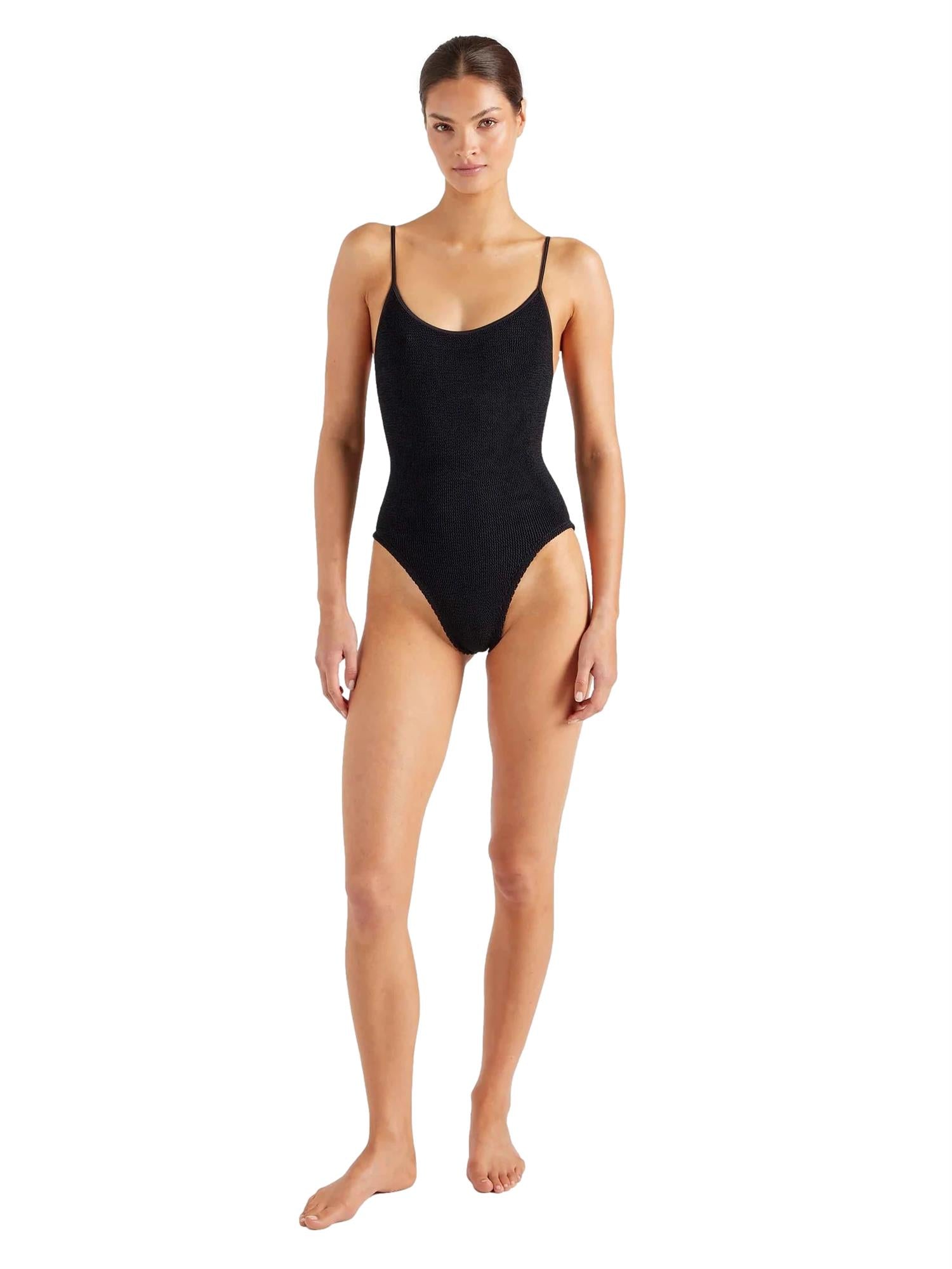 Hunza G Pamela Swim Black Badedrakt Sort