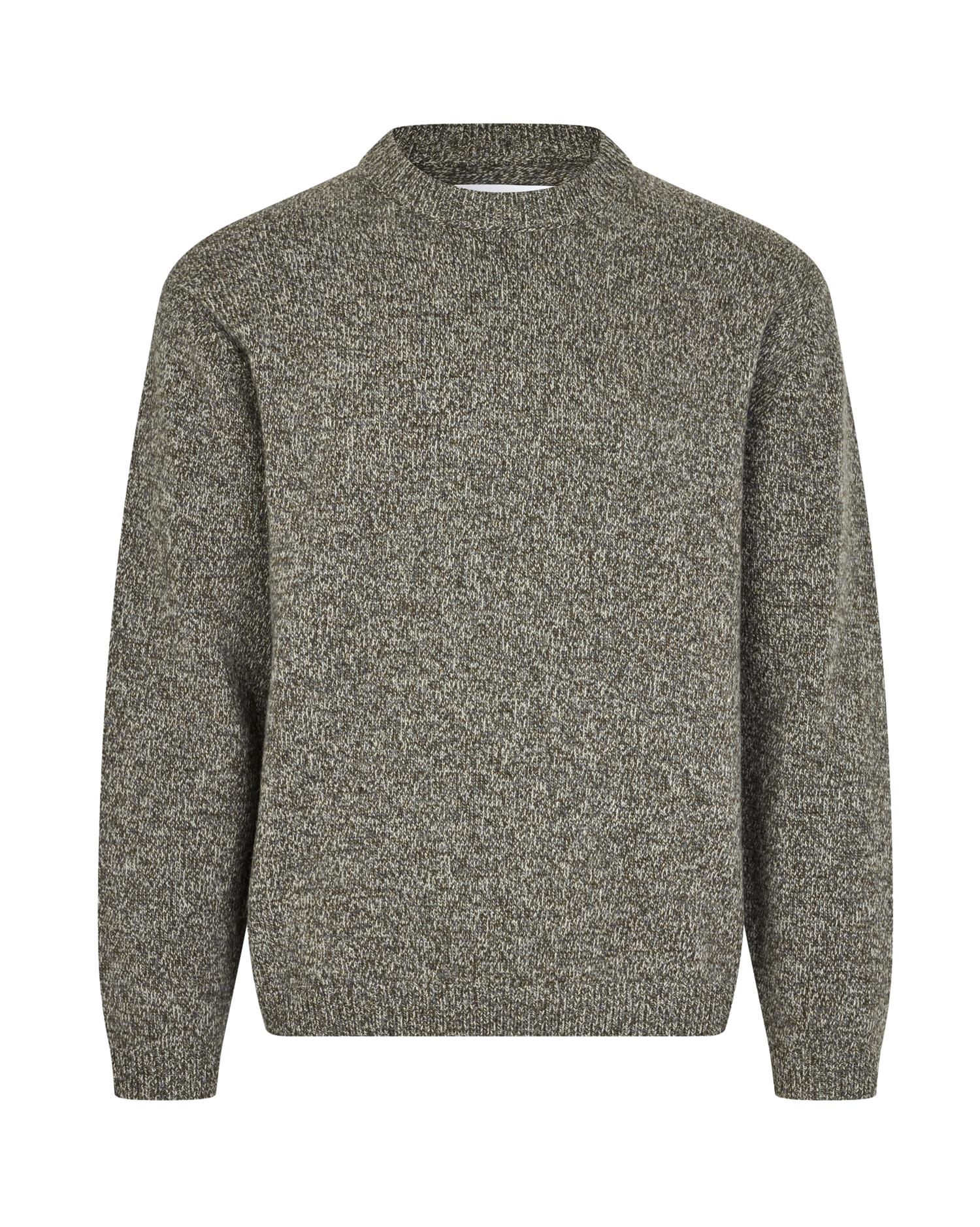 Garment Project Stanton Grey/Bosco Genser Gråbrun