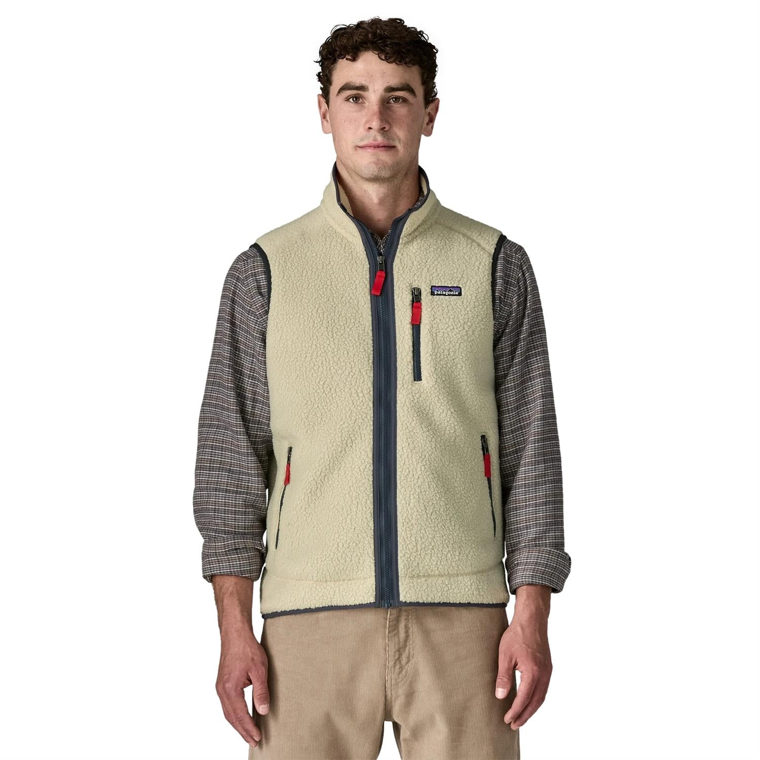 Patagonia M Retro Pile Vest Pelican Vest Beige