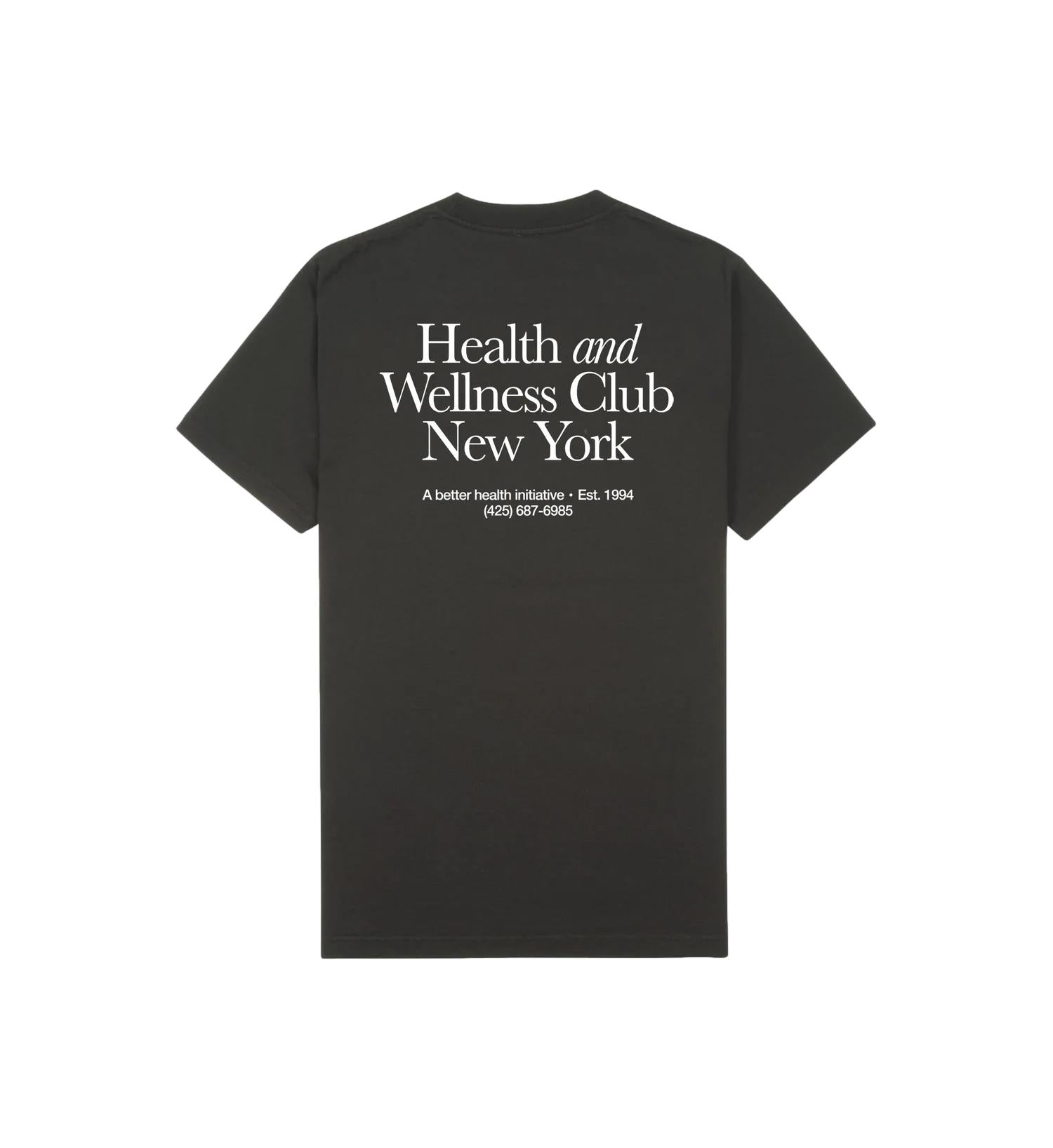 Sporty & Rich HWCNY T-Shirt T-shirt Vasket Sort - modostore.no