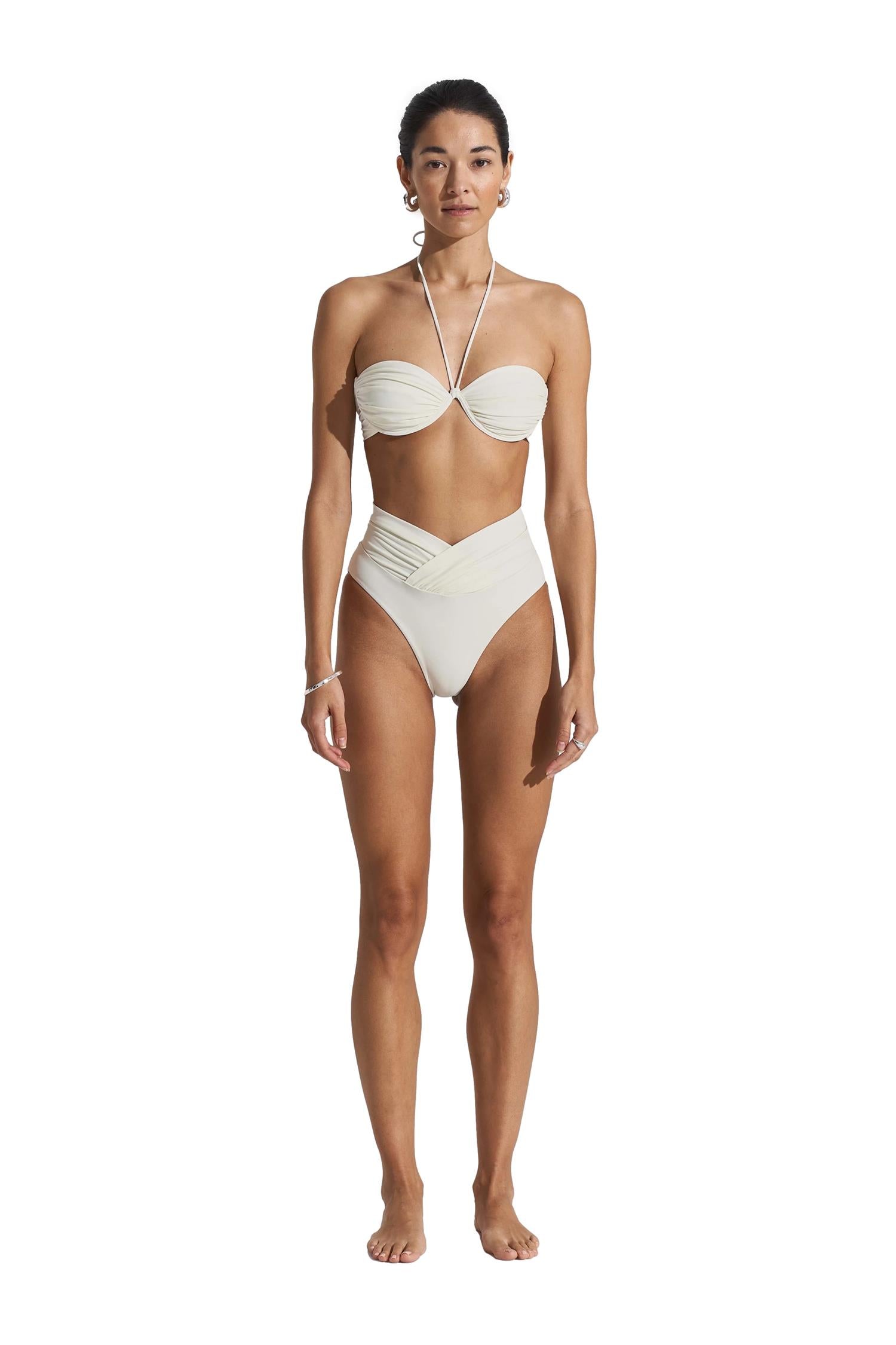 Seaquelle Billow Bikini Top Badetøy Off-White - modostore.no