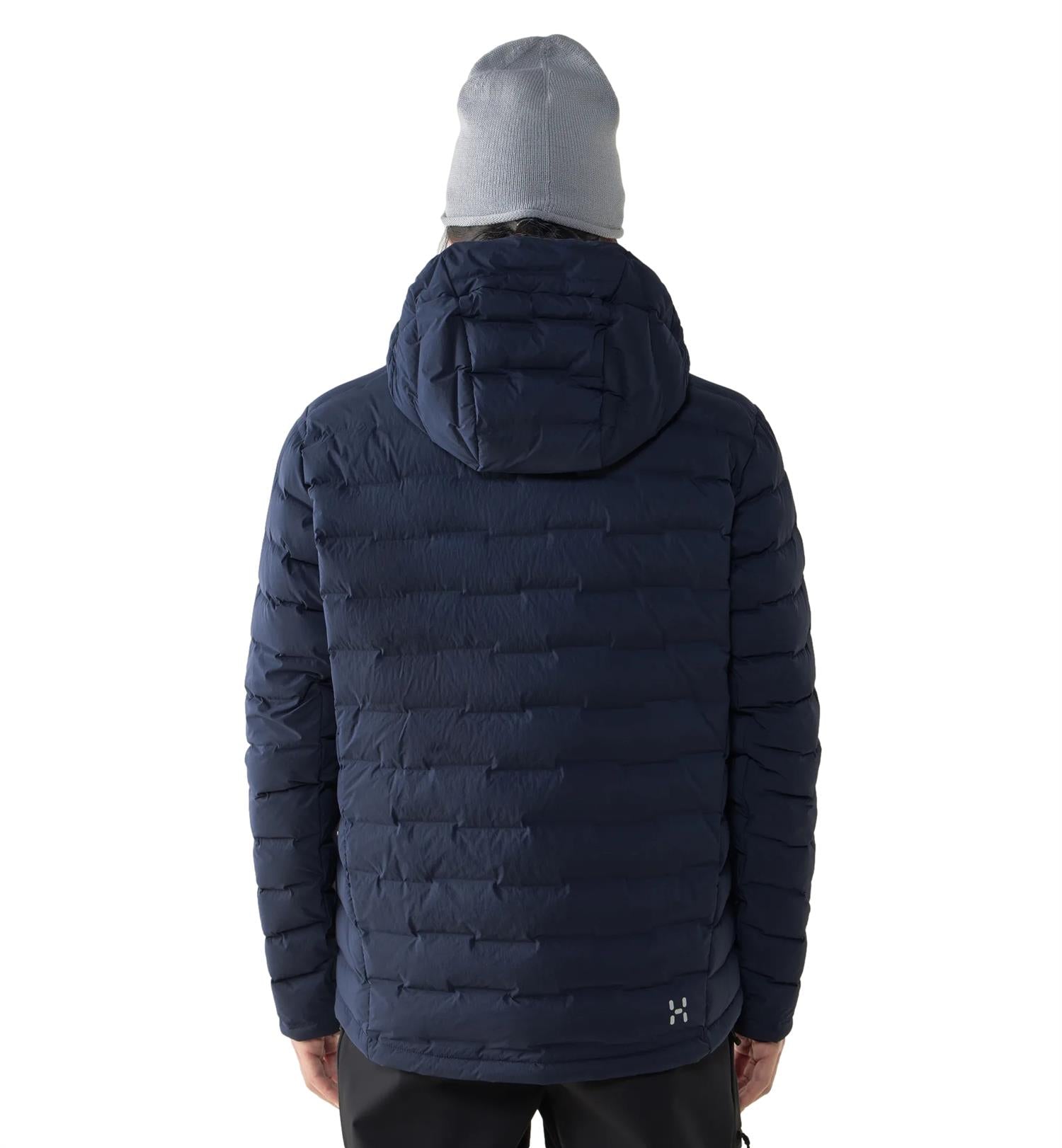 Haglöfs Spitz Down Hood Men Jakke Mørkeblå - modostore.no