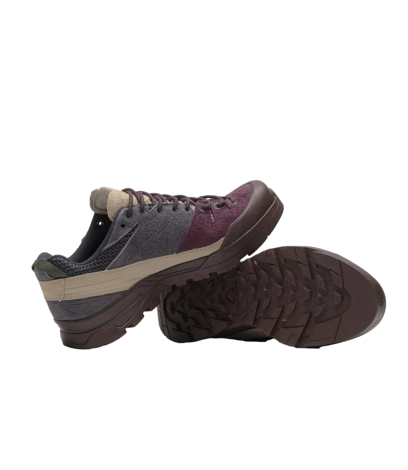 Salomon X-ALP SUEDE Plum Perfect/Nine Iron/Sfari Sko Mørkelilla - modostore.no