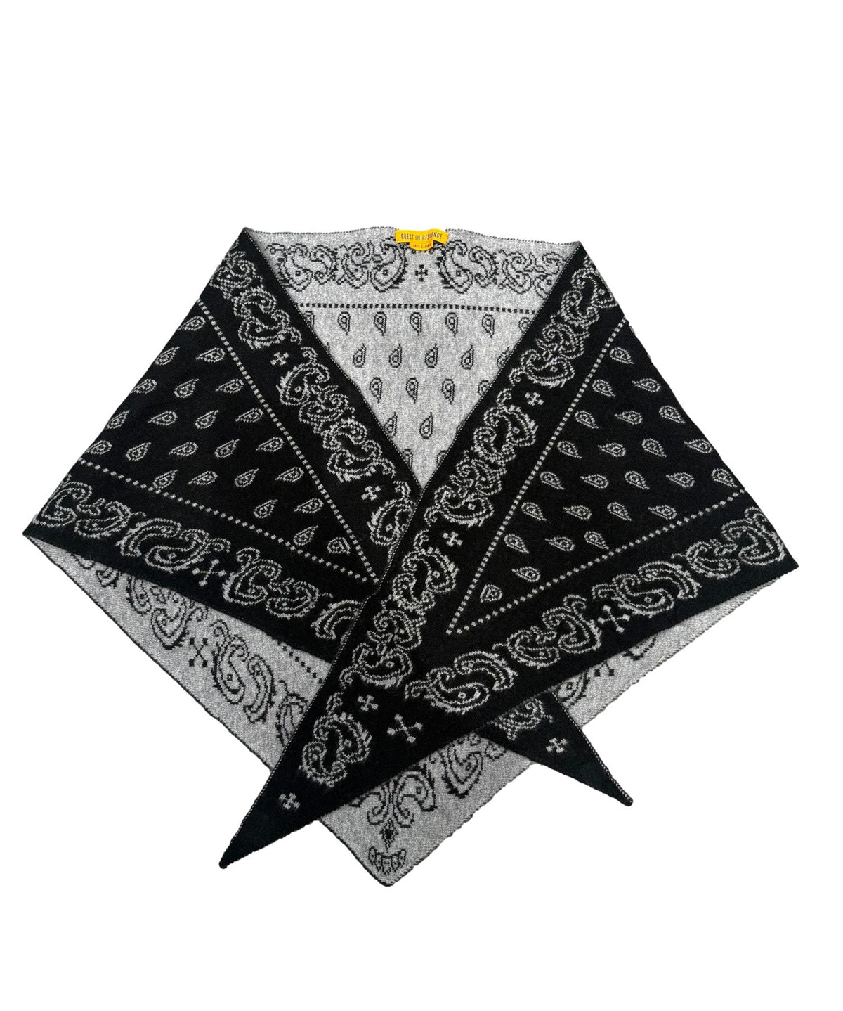 Guest In Residence The Wild Rag Black/Heather Grey Skjerf Sort Mønster