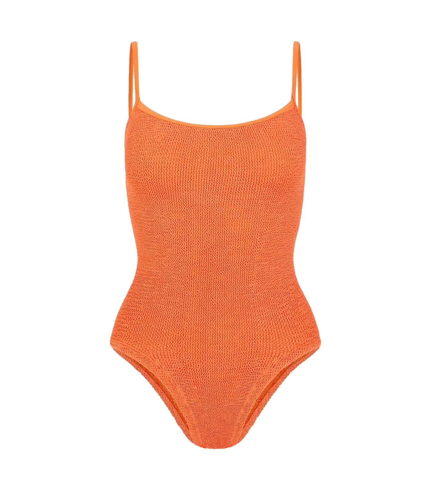 Hunza G Pamela Swim Crinkle Badedrakt Oransje - modostore.no