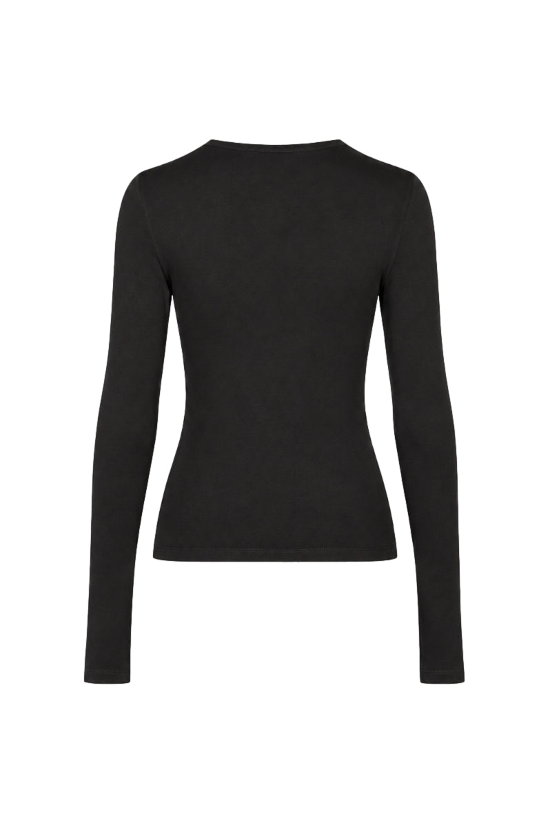 ROTATE Long Sleeve T-Shirt Genser Sort