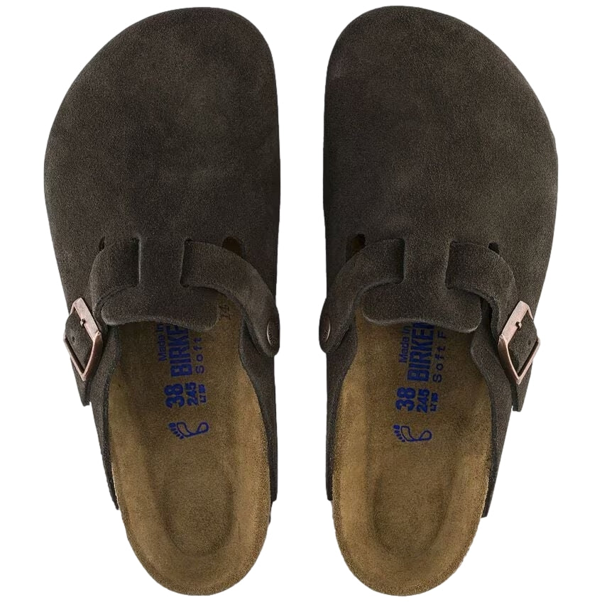 Birkenstock Boston SFB Suede Narrow Mocca Sko Brun - modostore.no