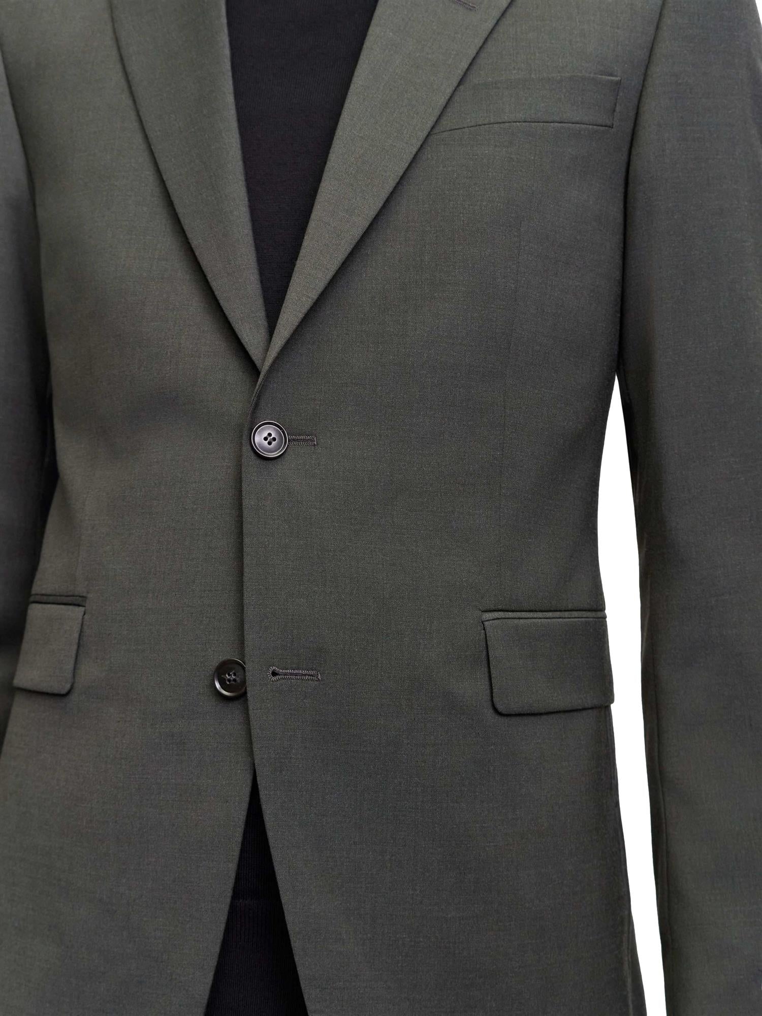 Tiger of Sweden Justins Travel Suit Blazer Dressjakke Mørkegrønn - modostore.no