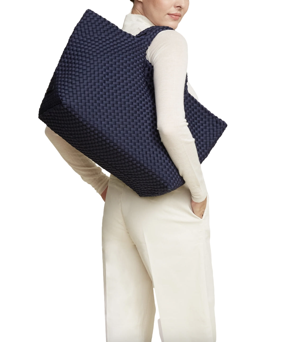 Naghedi St. Barths Large Tote Ink Blue Veske Mørkeblå - modostore.no