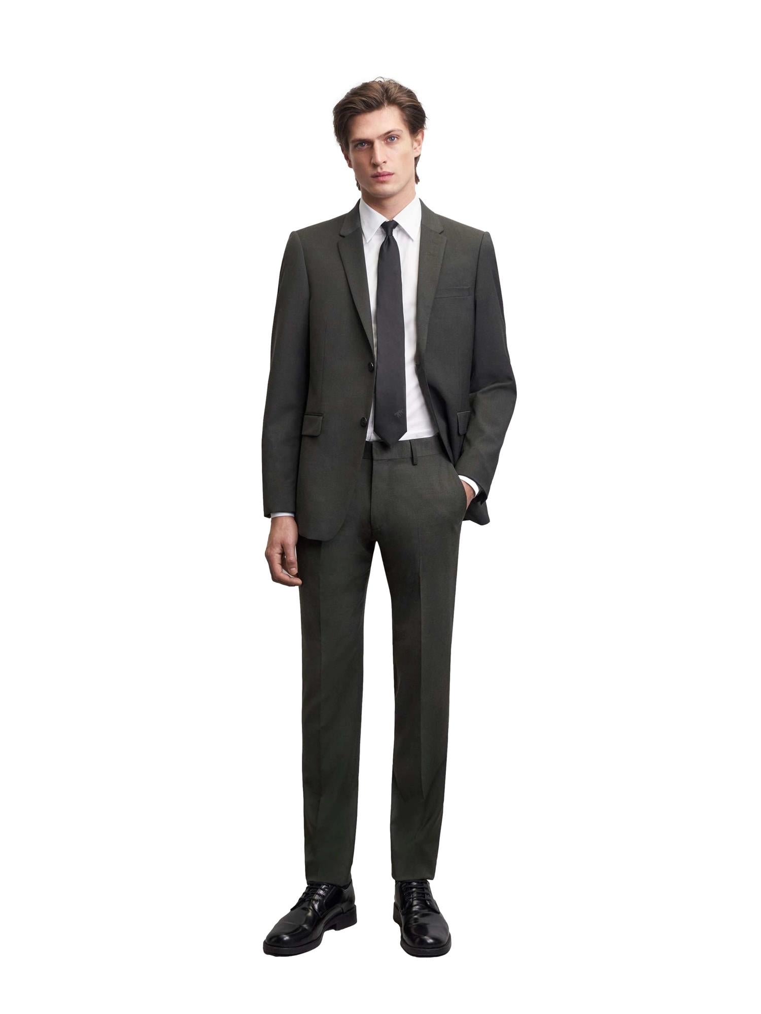 Tiger of Sweden Tenutas Travel Suit Pants Dressbukse Mørkegrønn - modostore.no