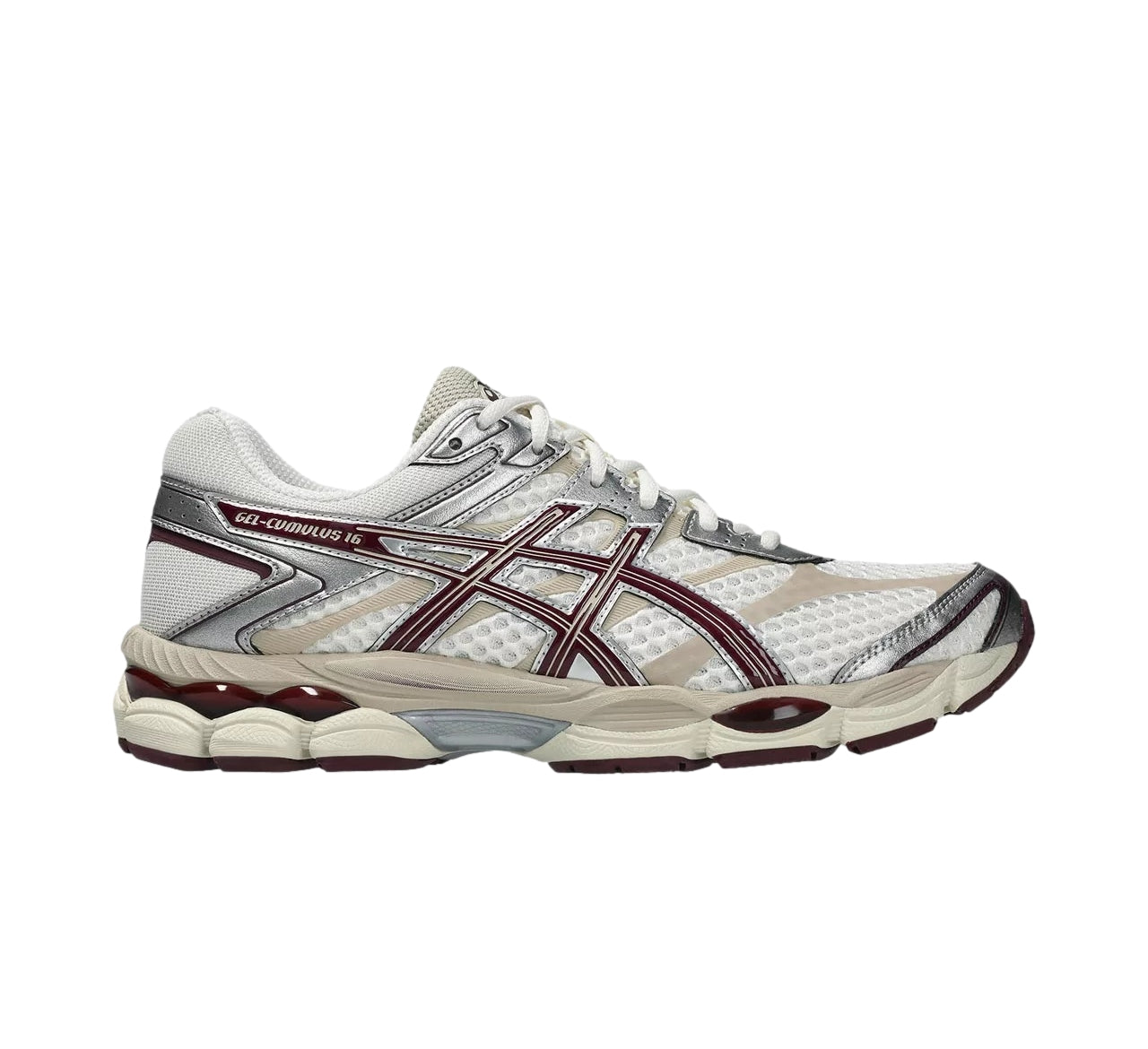 Asics Gel-Cumulus 16 Cream/Beniimo Purple Sko Burgunder Og Beige - modostore.no