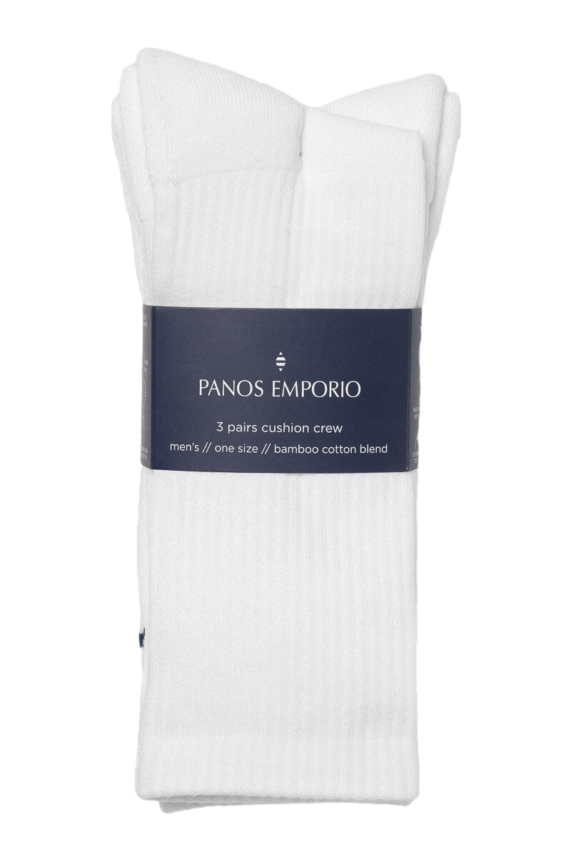 Panos Emporio 3 PK Casper Tech Tennis Sokker Hvit - modostore.no