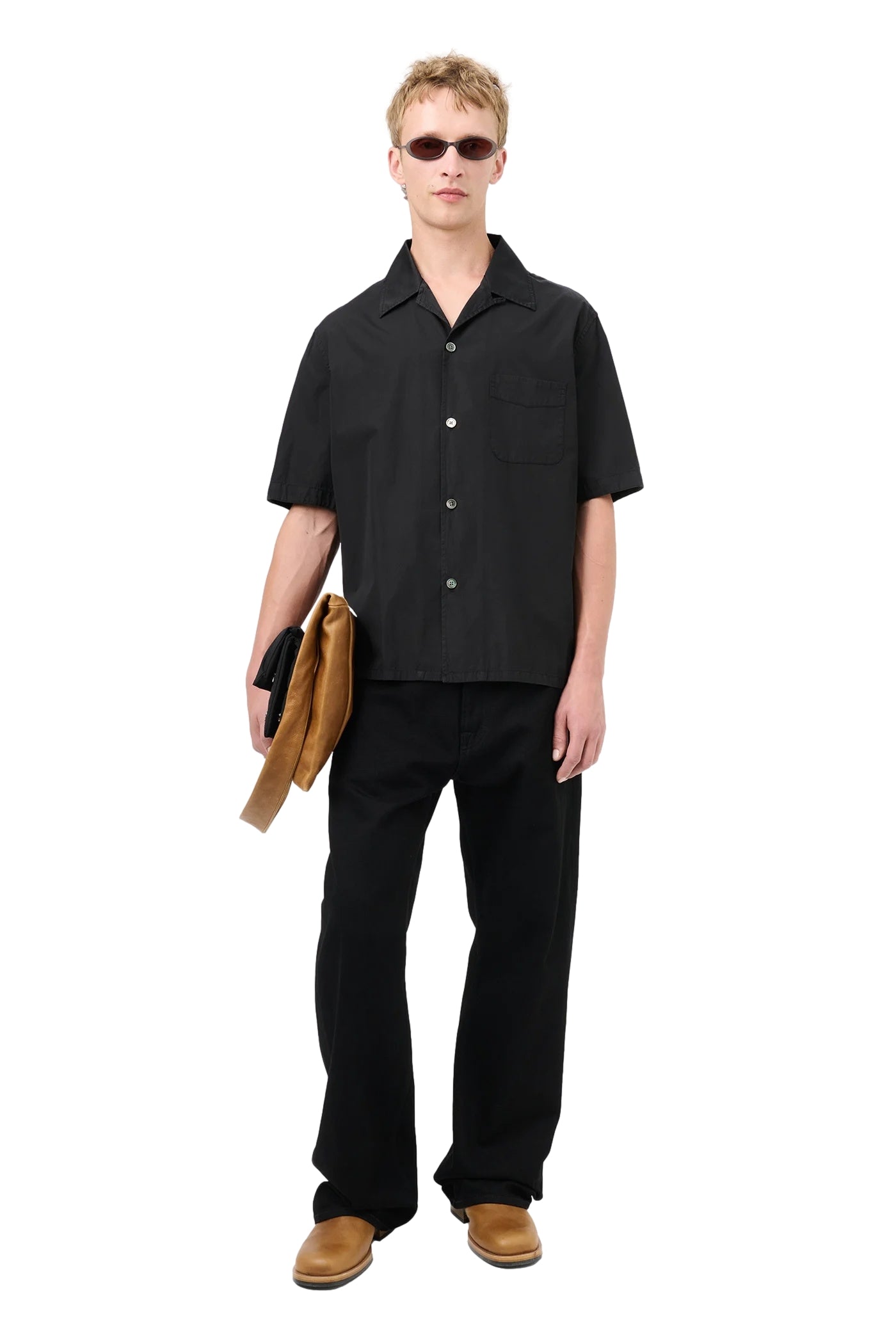 Our Legacy HEUSEN SHIRT SHORTSLEEVE Skjorte Sort