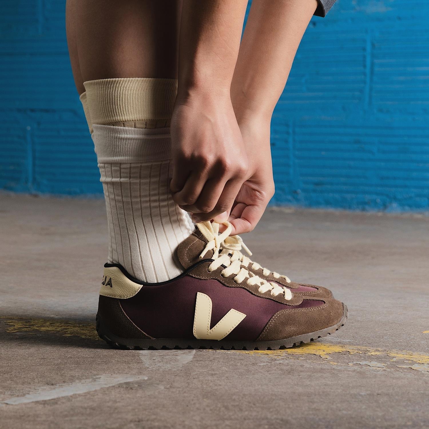Veja GT W Nylon Sko Burgunder Mønster