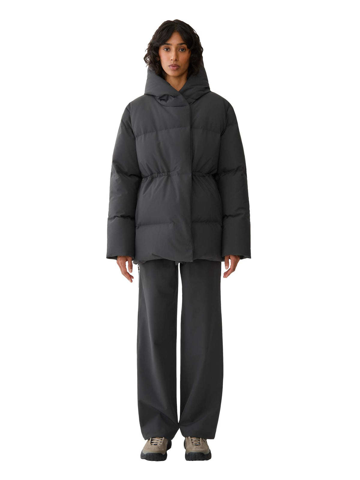 Blæst Brosundet Down Jacket Dark Cloud Jakke Mørkegrå