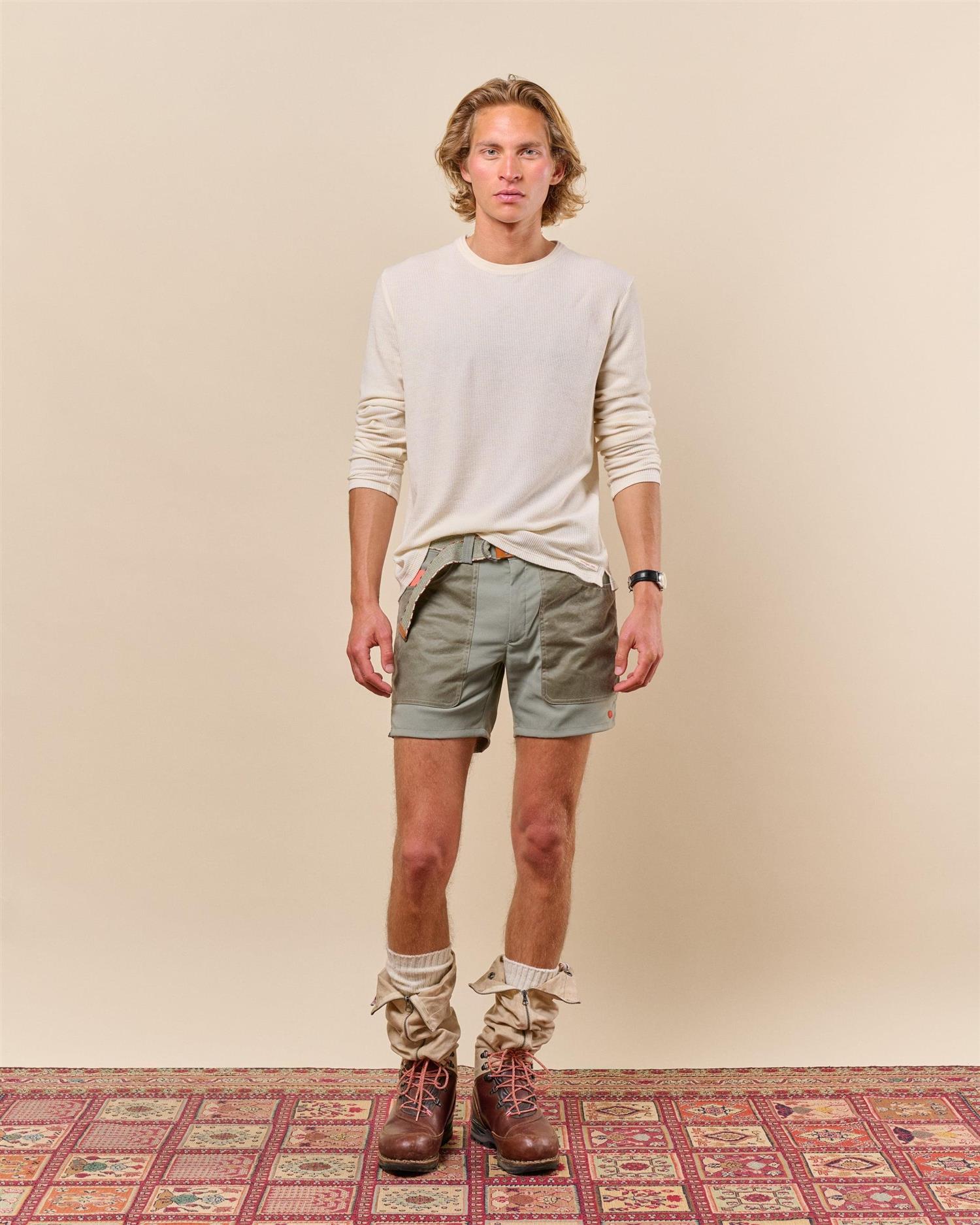 Amundsen 7Incher Field Shorts Mens Shorts Hvit Og Brun