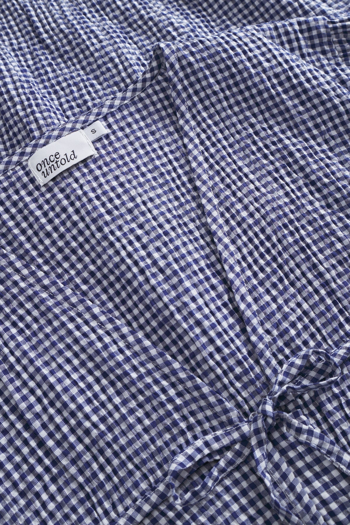 Once Untold Indiana String Blouse Skjorte Navy - modostore.no