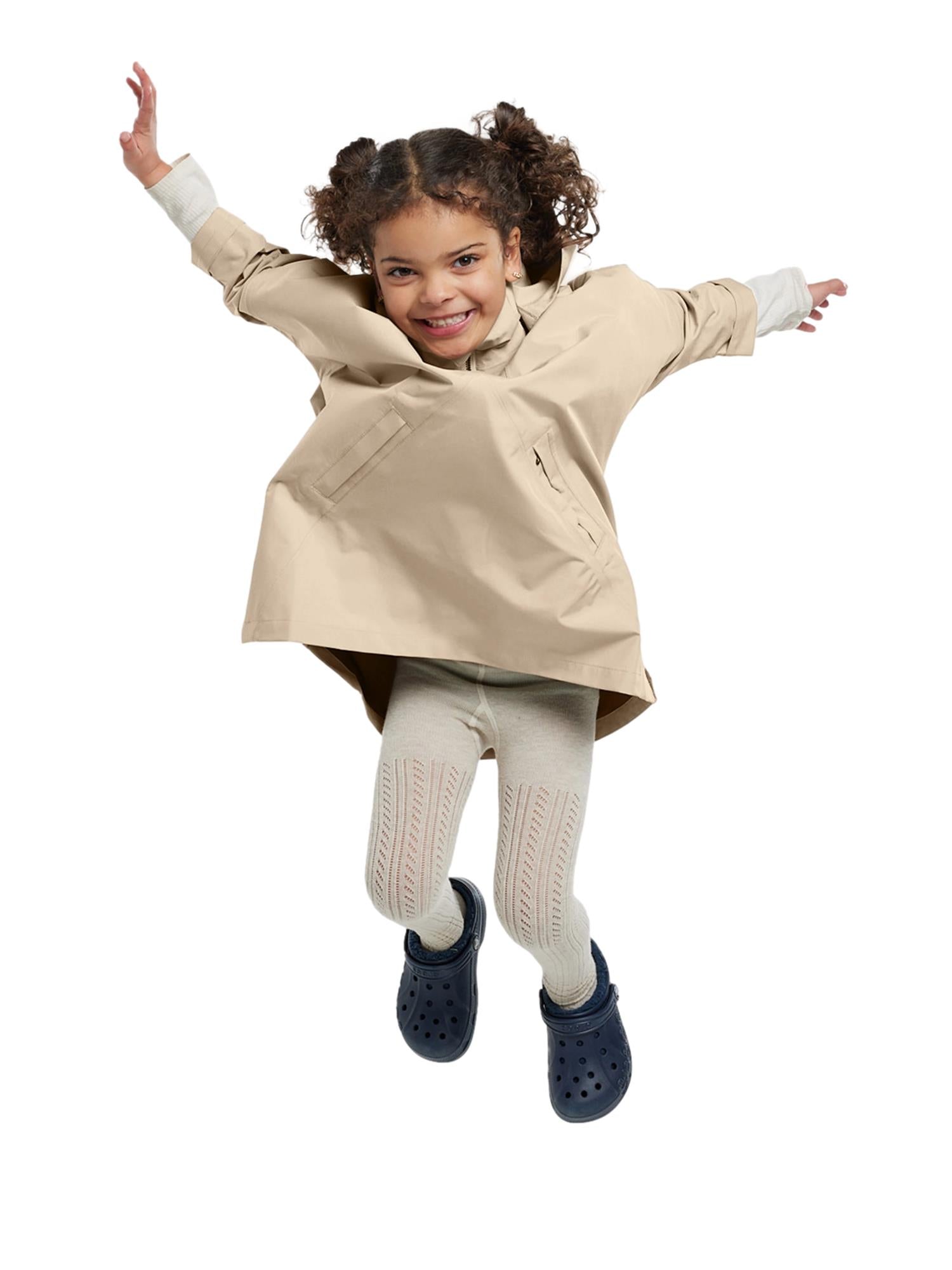 Blæst Aalesund Mini Poncho Beige Jakke Beige - modostore.no