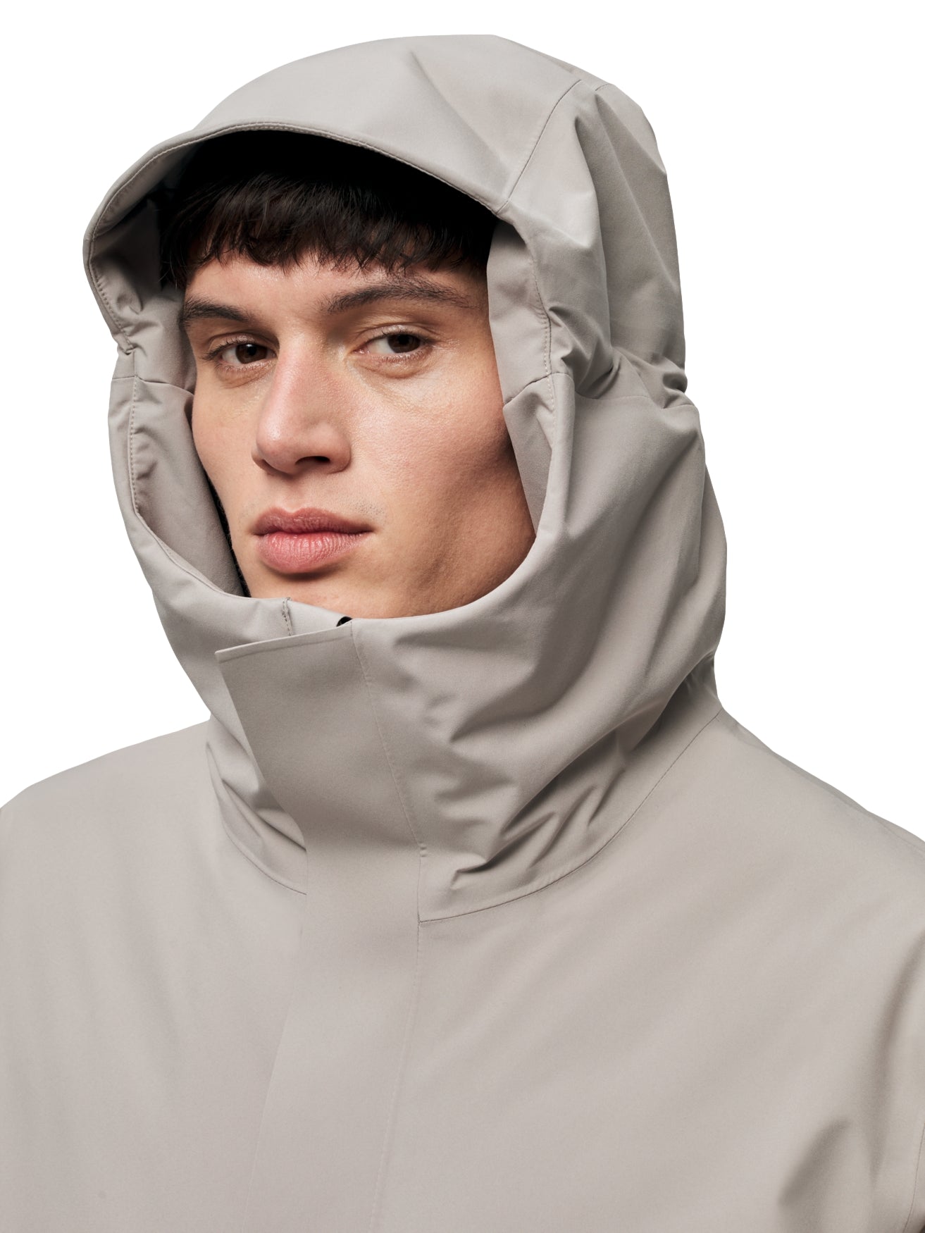 Blæst Olden Primaloft Parka Low Tide Jakke Beige Grå