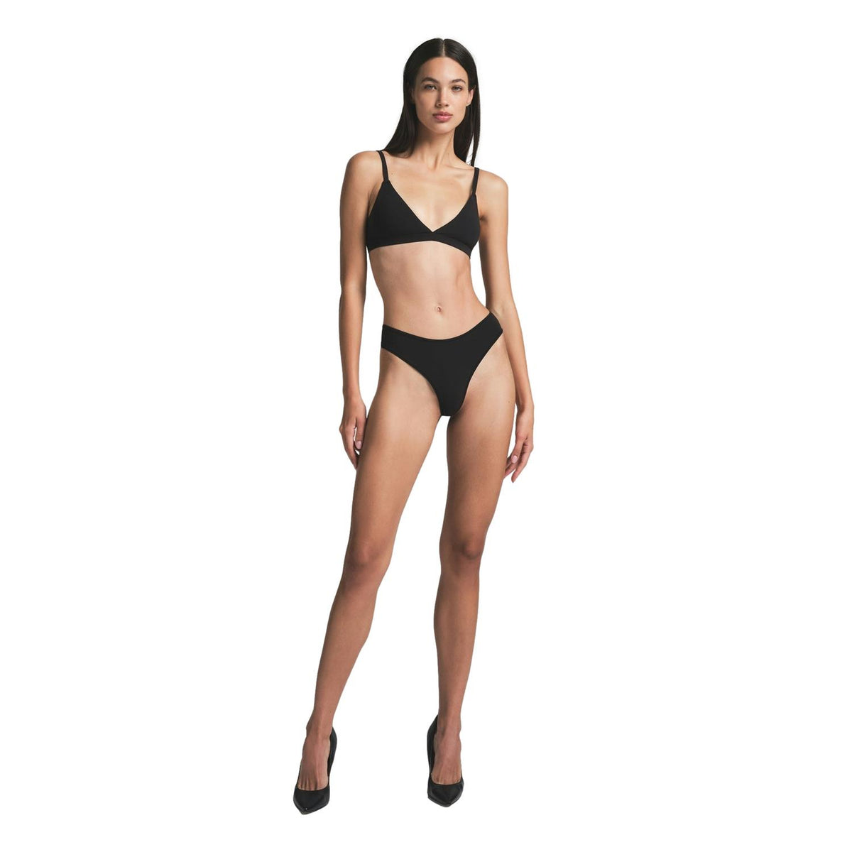 SKIMS Fits Everybody Thong Onyx Undertøy Sort