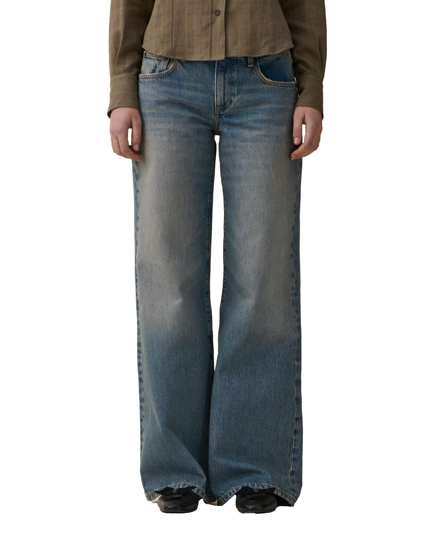 Jeanerica Kyoto 1990 Light Vintage Jeans Beige Og Blå