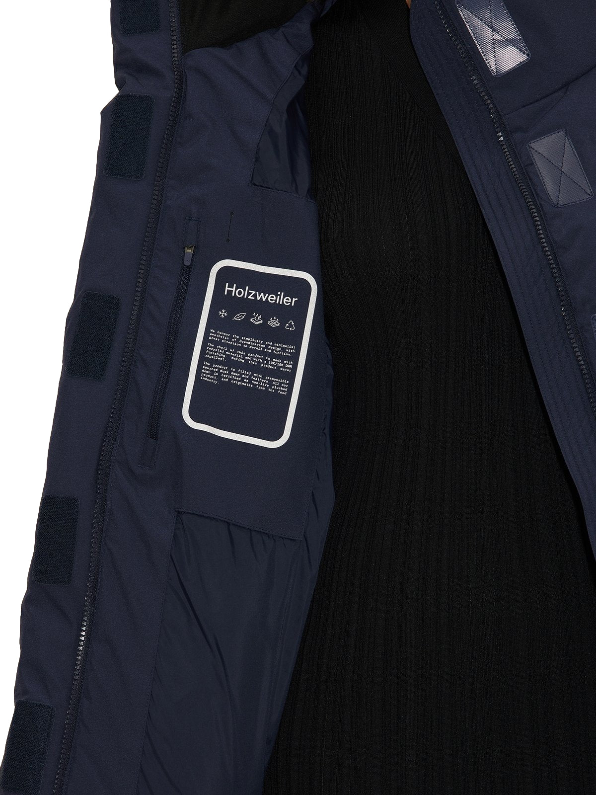 Holzweiler Besseggen Down Dk. Navy Jakke Navy - modostore.no