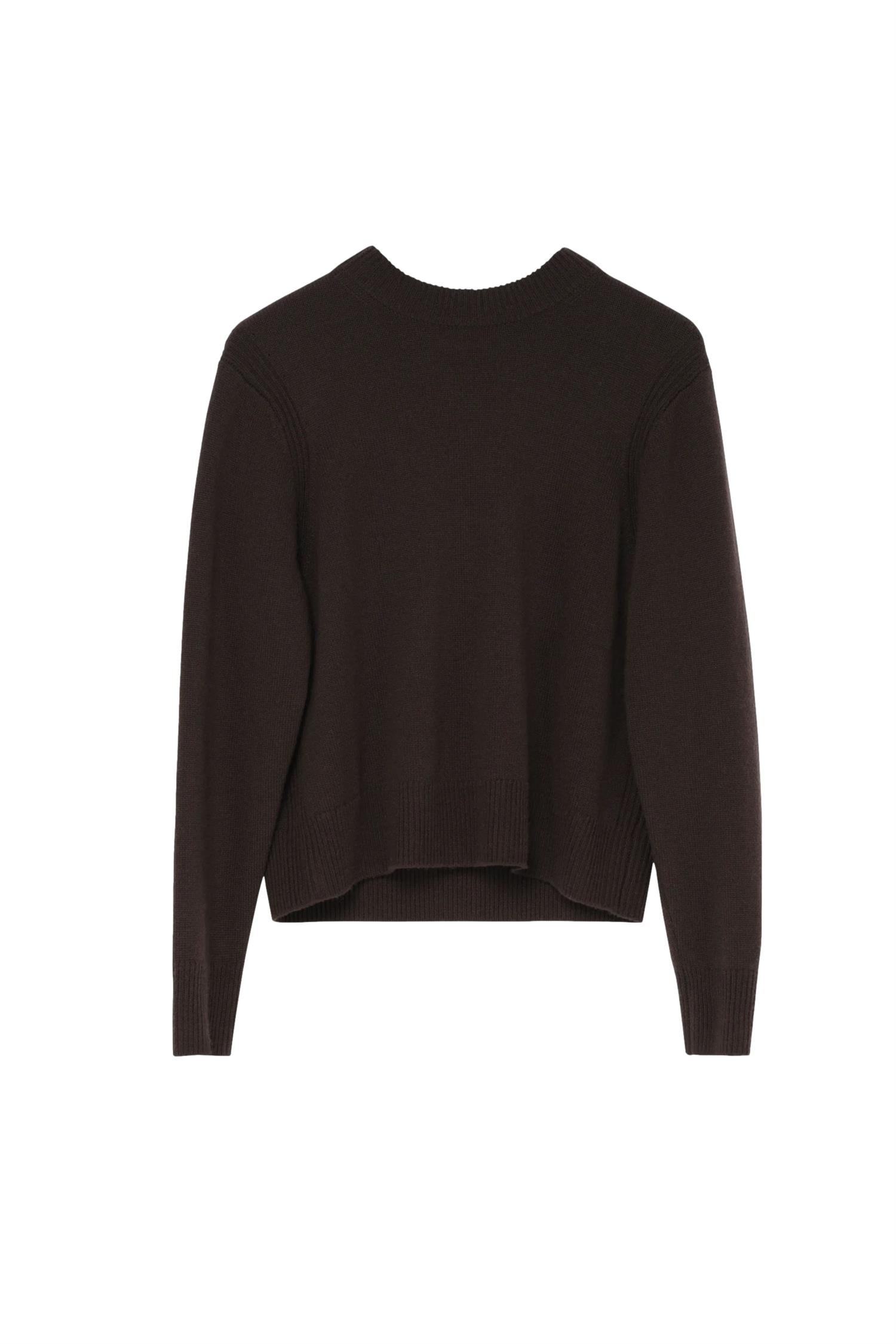 Julie Josephine Alma Sweater Genser Mørkebrun - modostore.no