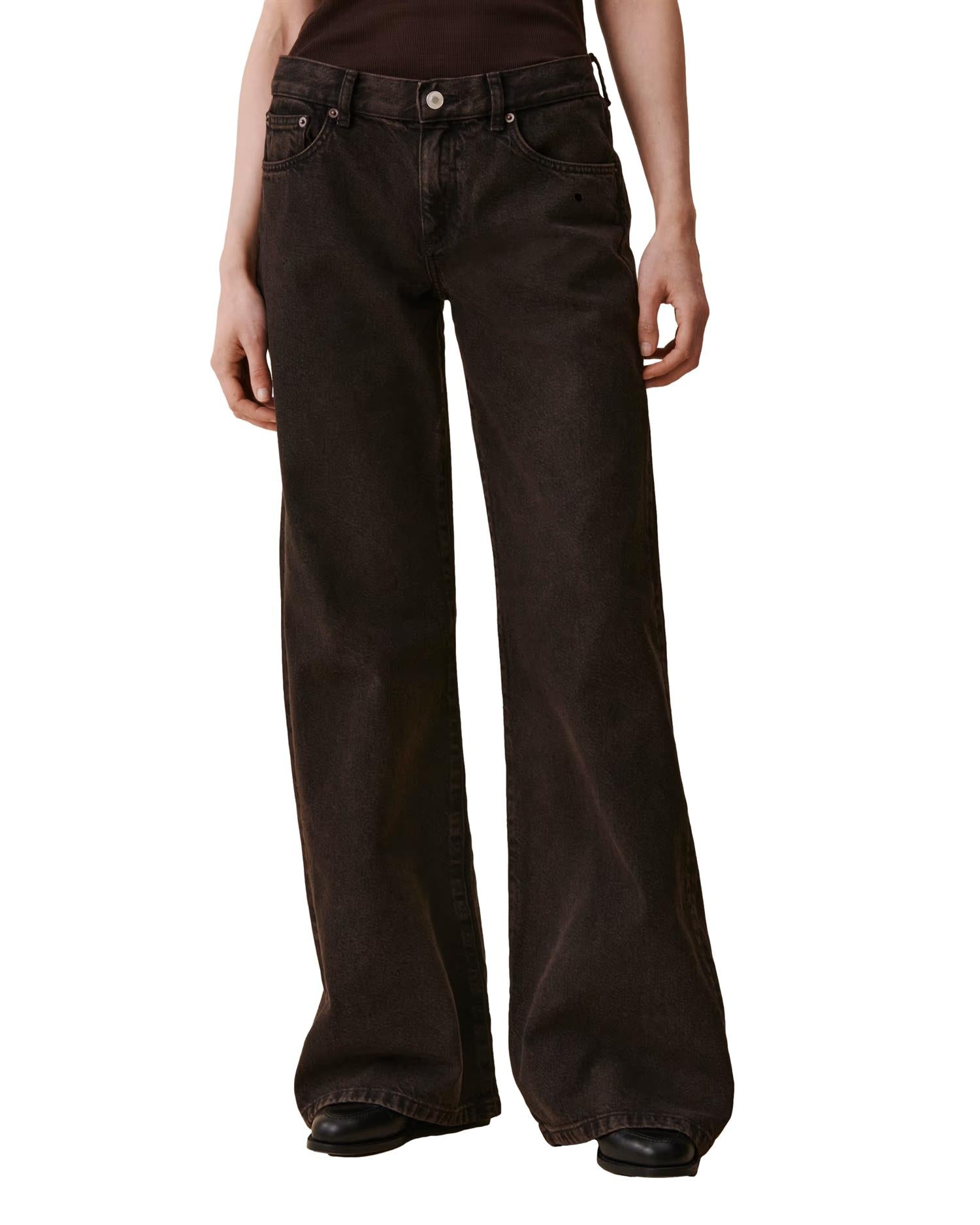 Jeanerica Kyoto Brown Overdye Jeans Brun