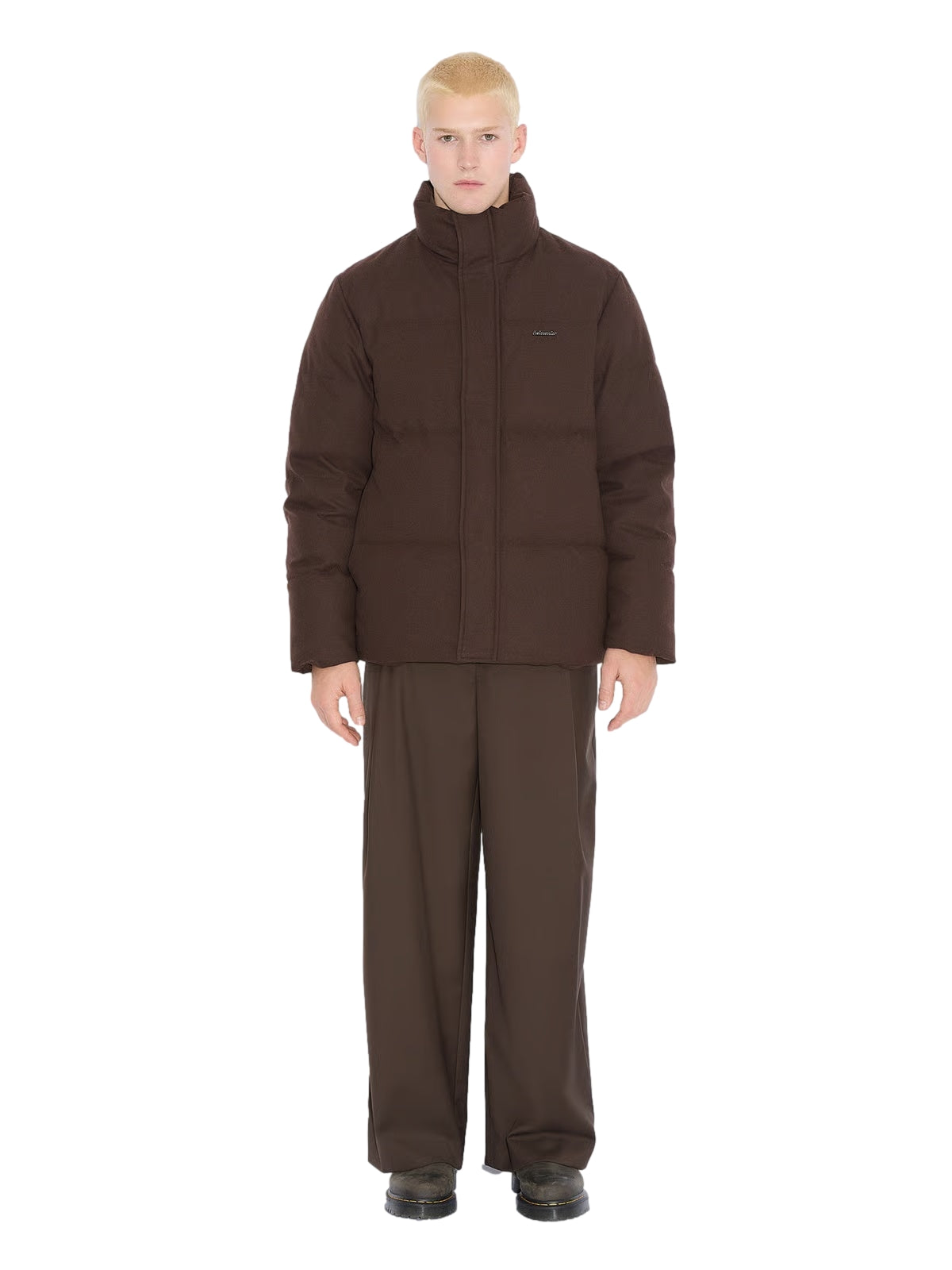 Holzweiler Tech Wool Down Jacket Jakke Brun - modostore.no