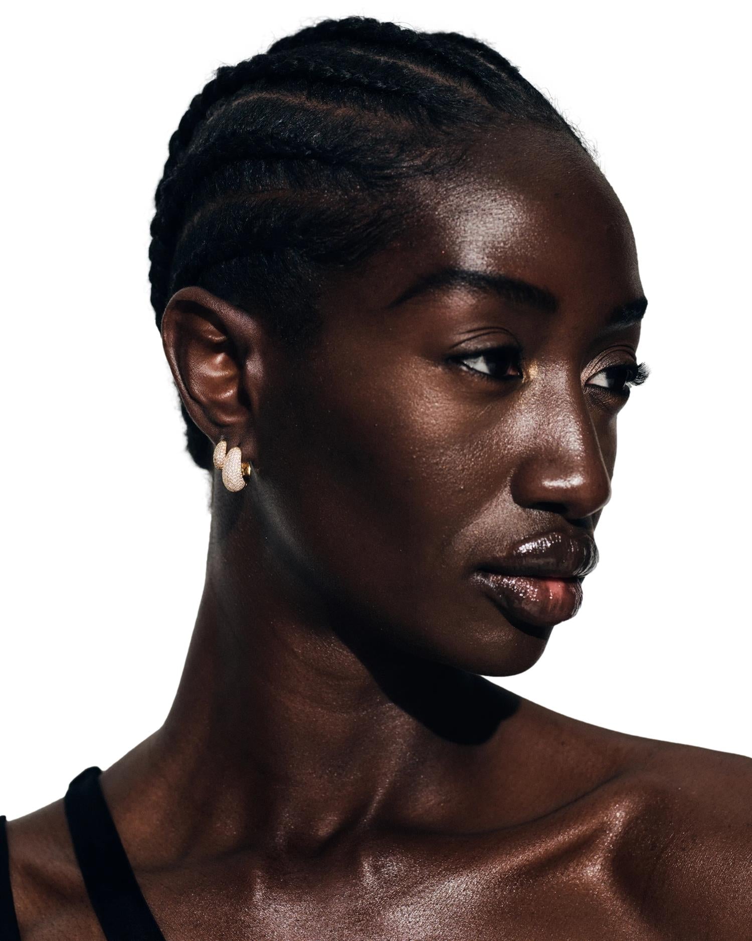 Tom Wood Ice Huggie Pave Gold Øredobber Gull - modostore.no