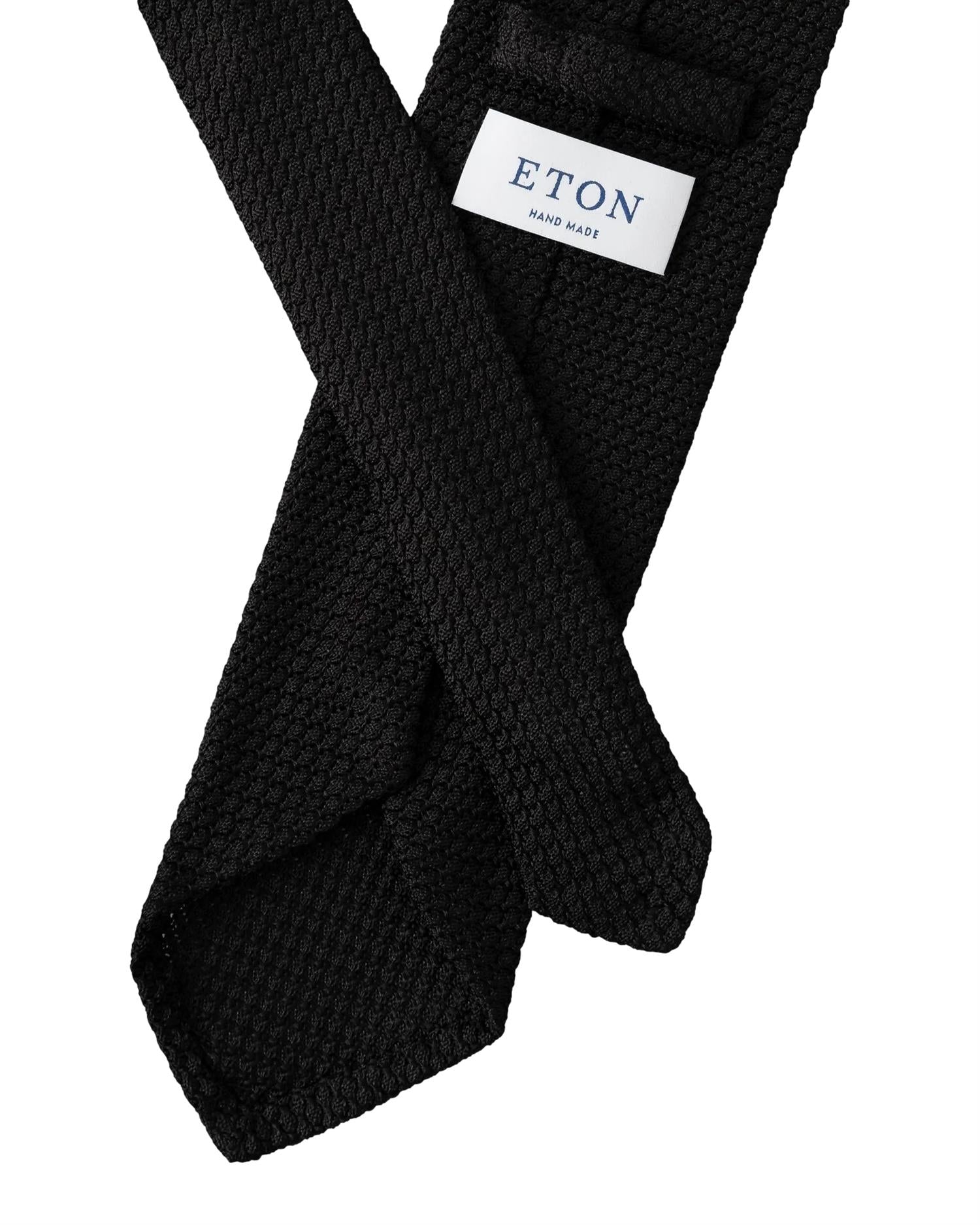 Eton Grenadine Silk Tie Slips Sort