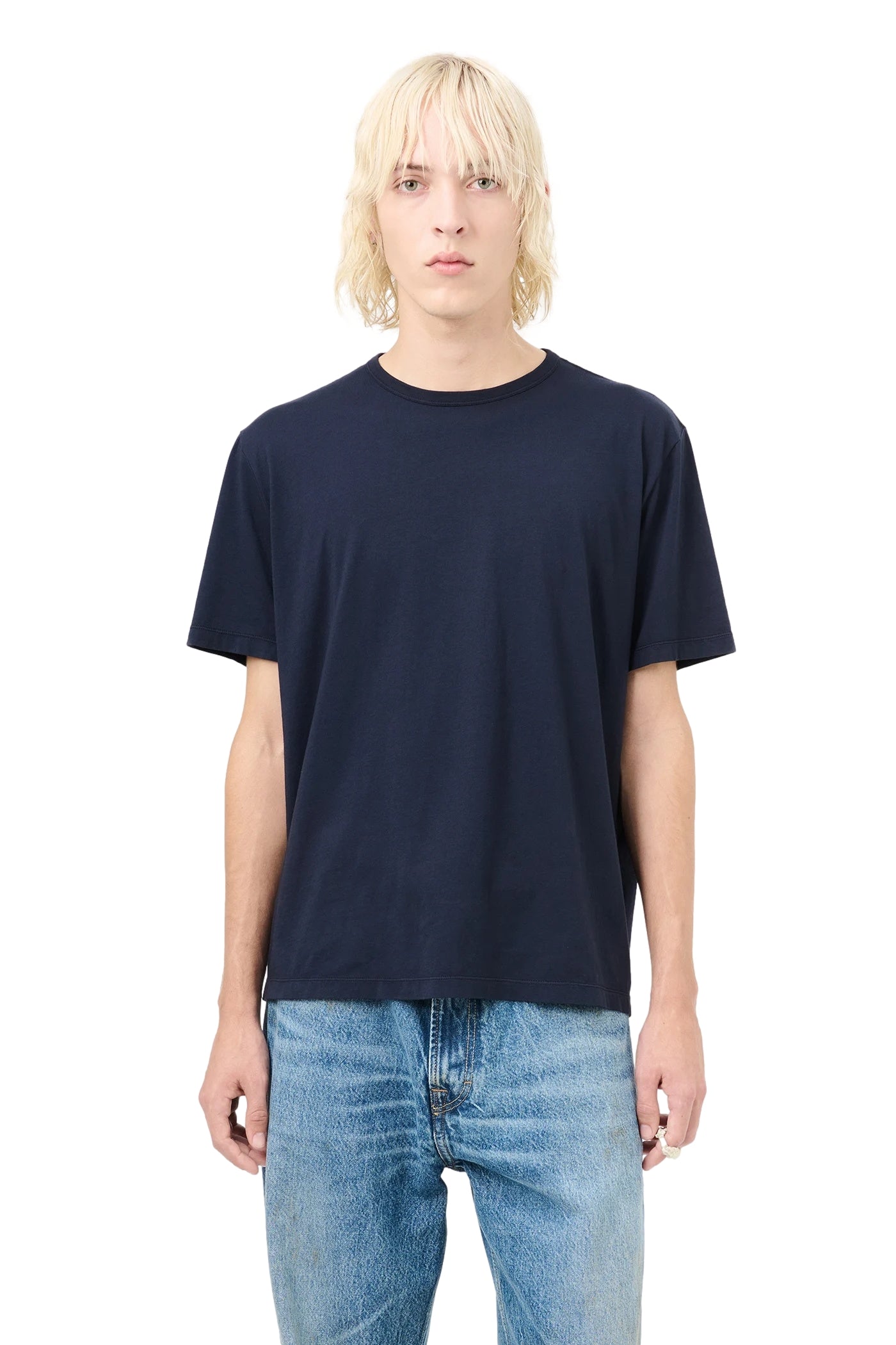 Our Legacy New Box T-Shirt T-shirt Mørkeblå - modostore.no