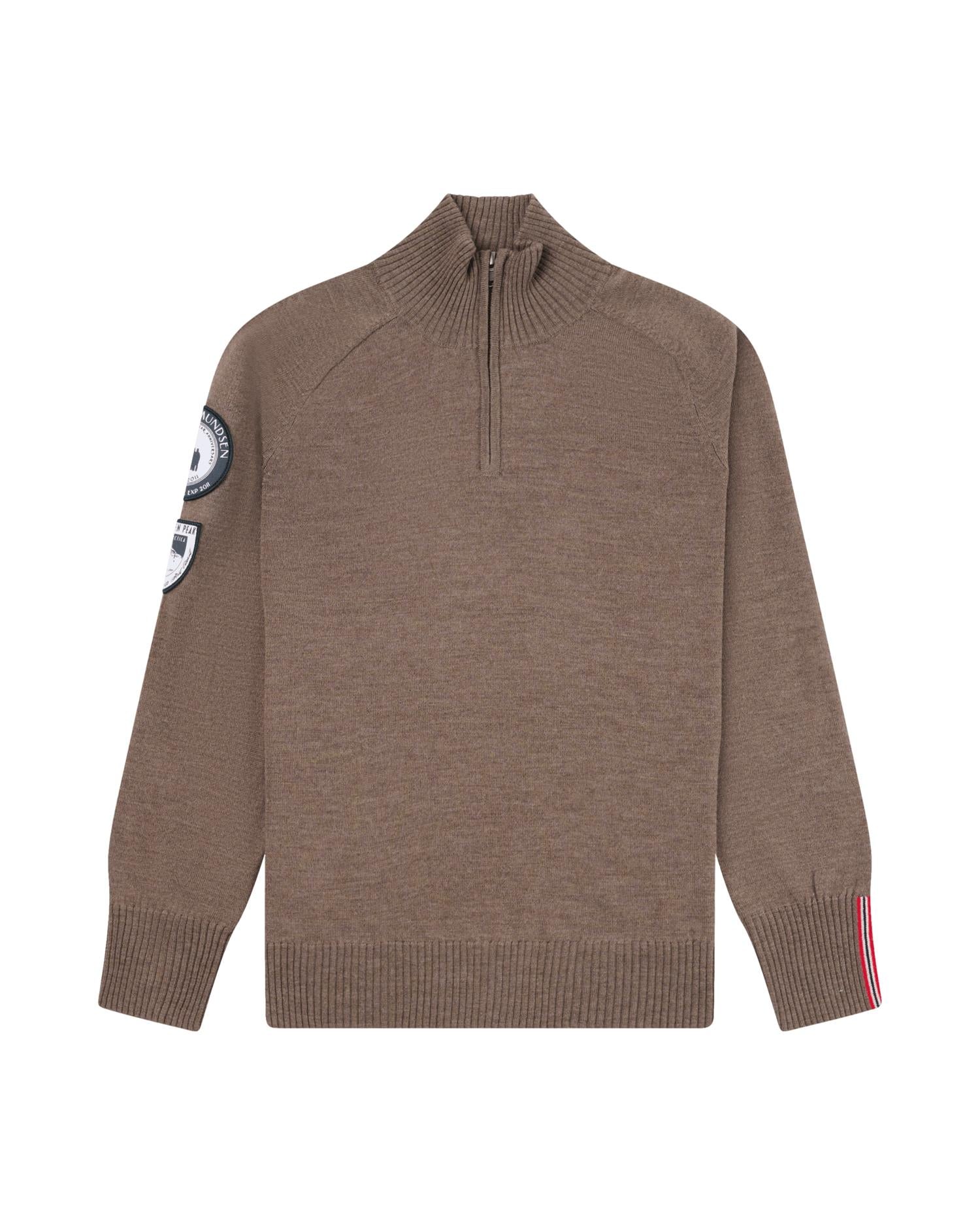 Amundsen Peak Half Zip Womens Genser Gråbrun