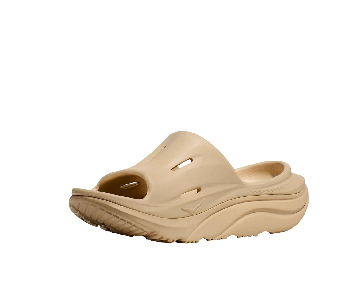 HOKA U Ora Recovery Slide 3 SSSS Sko Beige - modostore.no