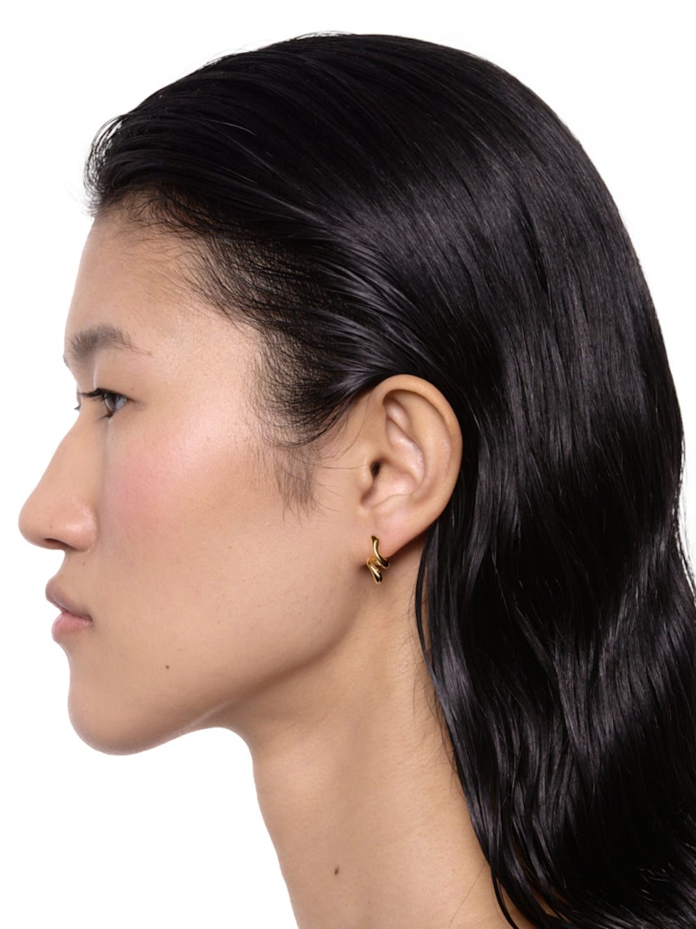 Maria Black Coil Curl Studs Pair Øredobber Gull - modostore.no