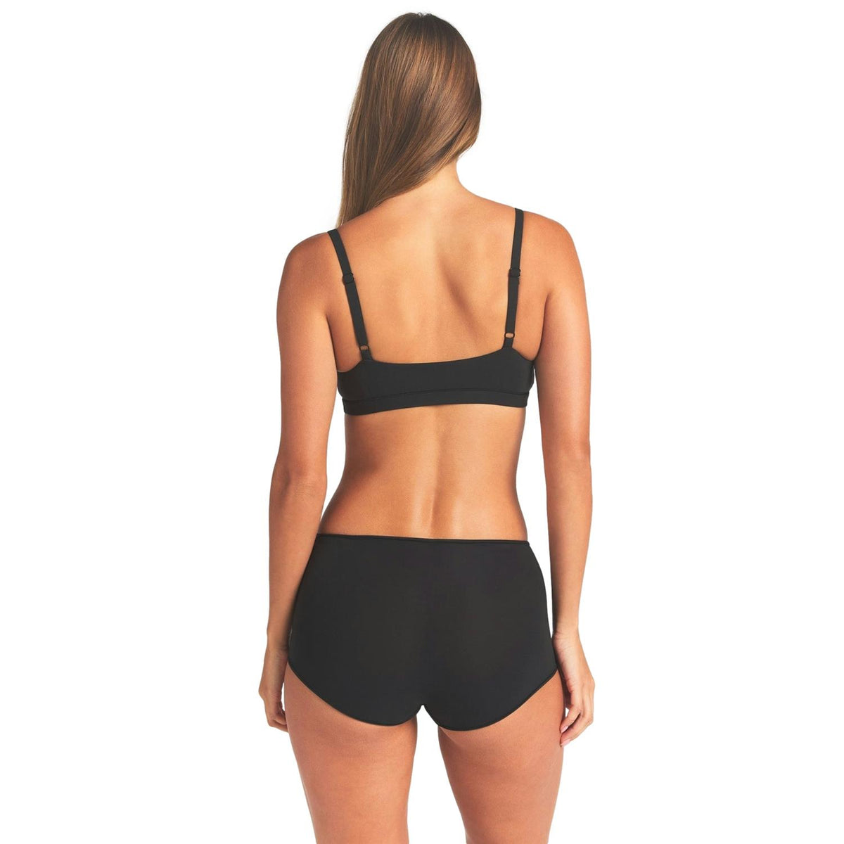 Skims Fits Everybody Scoop Bralette i sort, myk og komfortabel undertøys BH for alle dager, laget av delikat undertøysstoff.