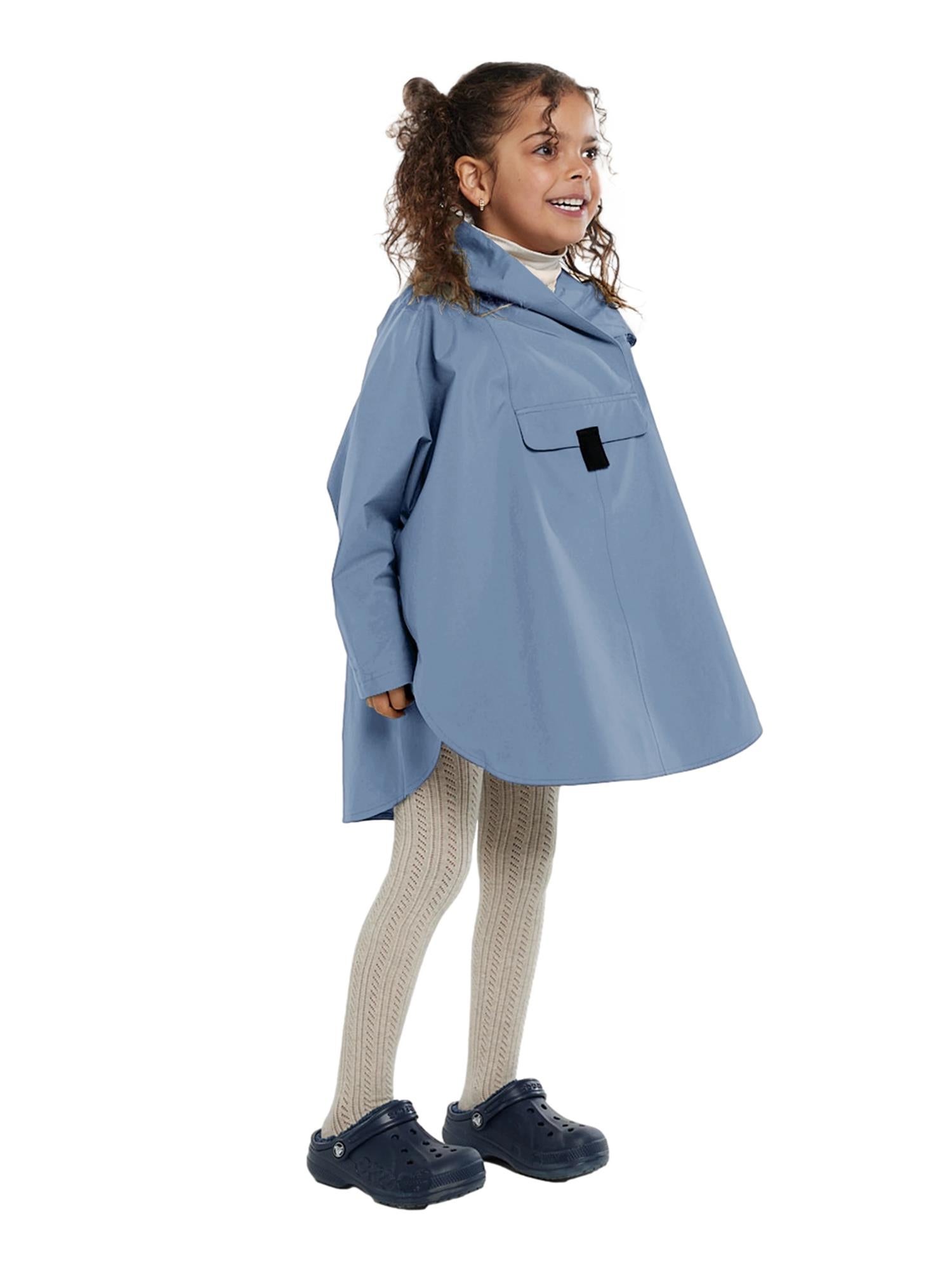 Blæst Bergen Mini Poncho Blue Hour Jakke Lyseblå - modostore.no