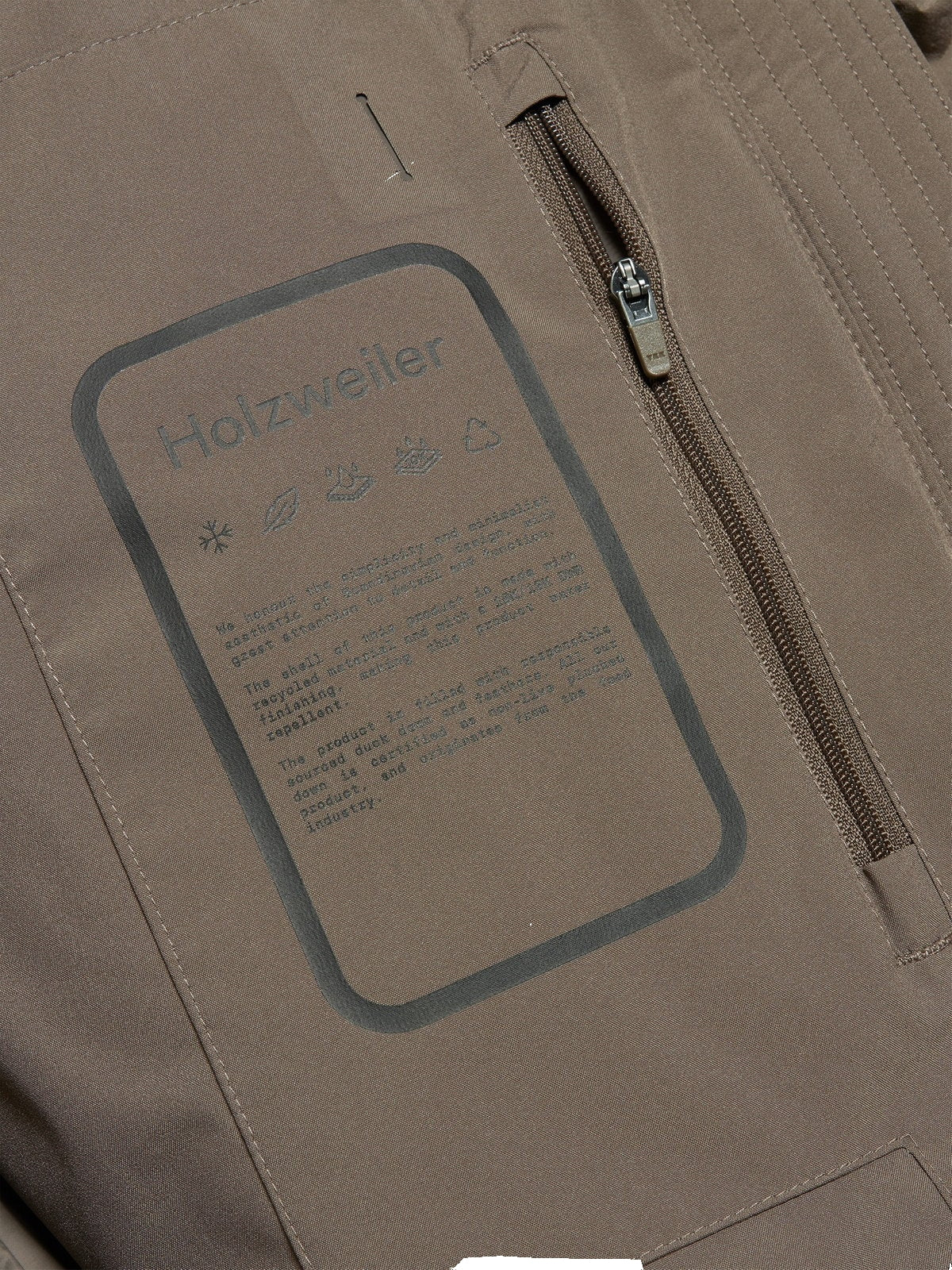 Holzweiler Loen Down Taupe Jakke Lysebrun - modostore.no