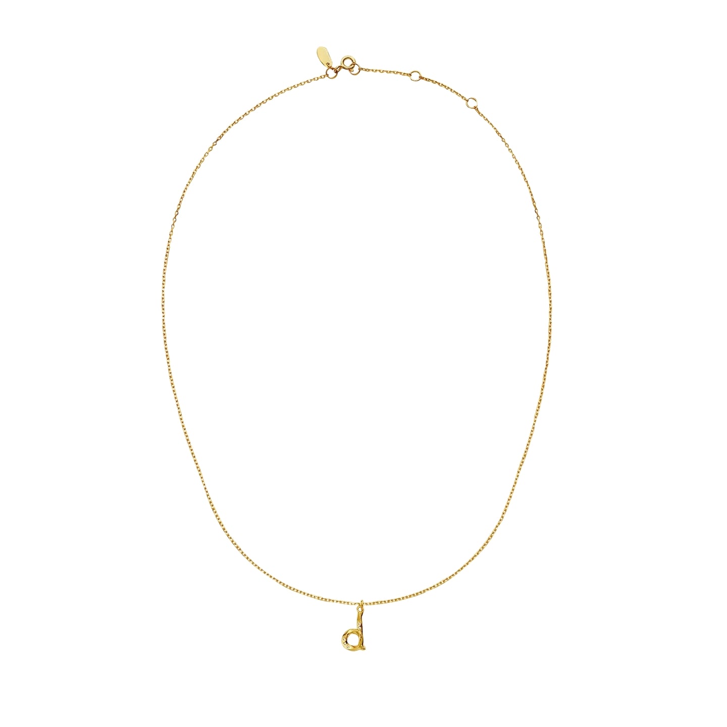 Maanesten D Alphabet Smykke Gull - modostore.no