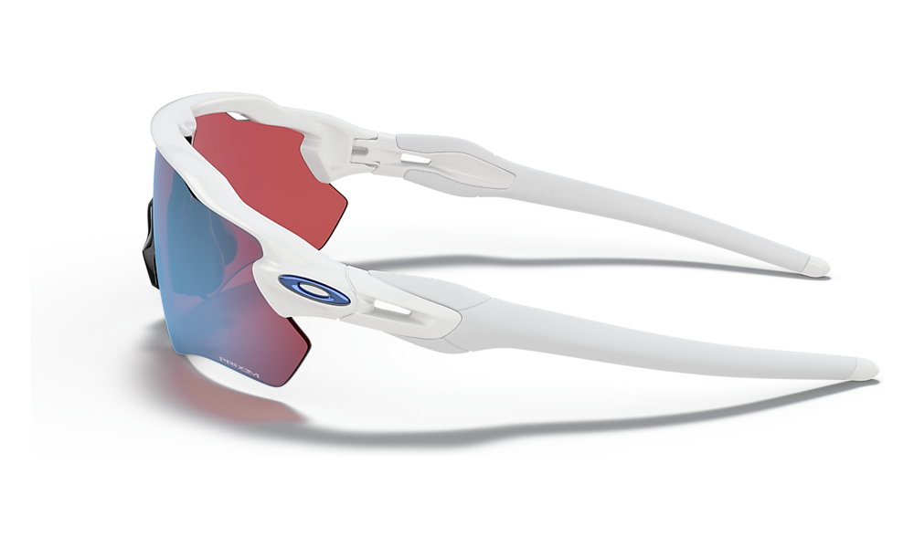 Oakley Radar EV Path Polished White/Prizm Snow Sapphire Irid Solbriller Hvit Og Blå - modostore.no