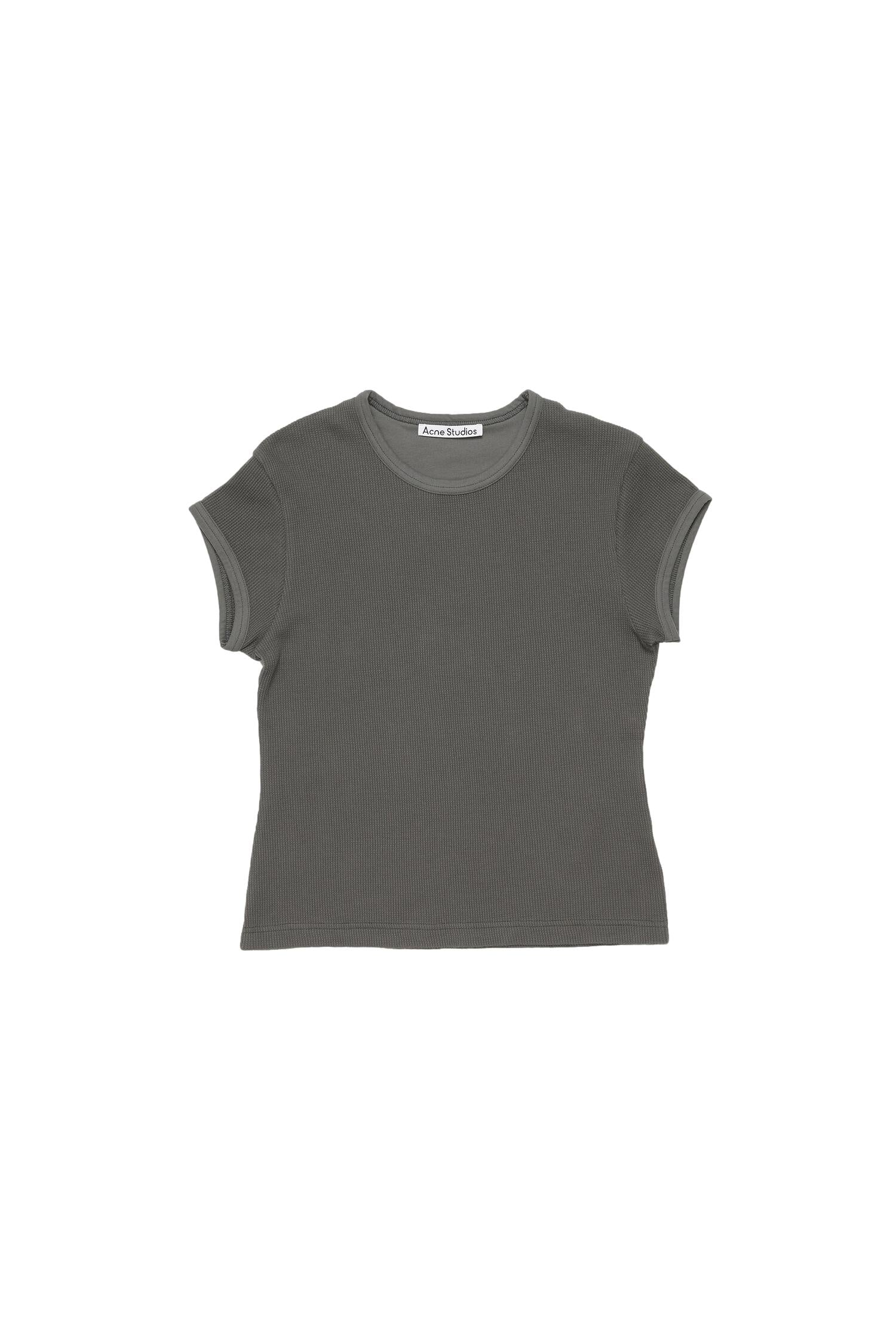 Acne Fitted T-Shirt T-shirt Mørkegrå - modostore.no