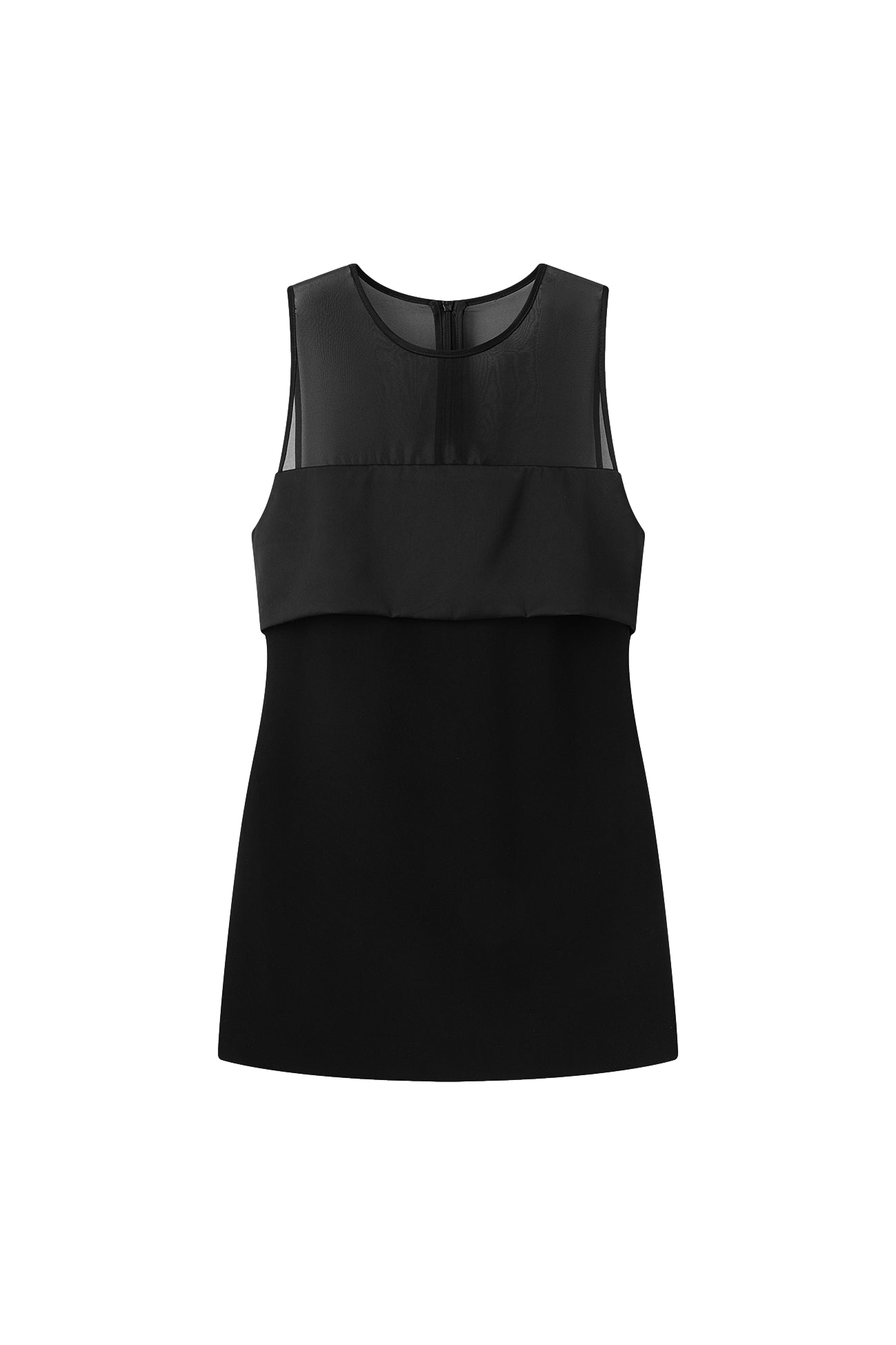 Viktoria Chan Amada Long Tank Topp Blank Sort - modostore.no