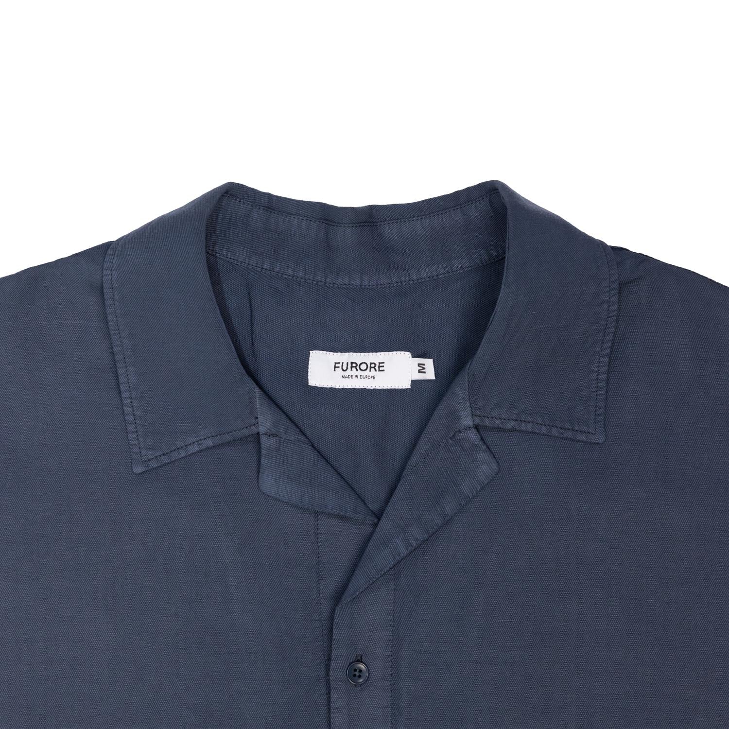 Furore Hill Short Sleeve Skjorte Mørkeblå - modostore.no